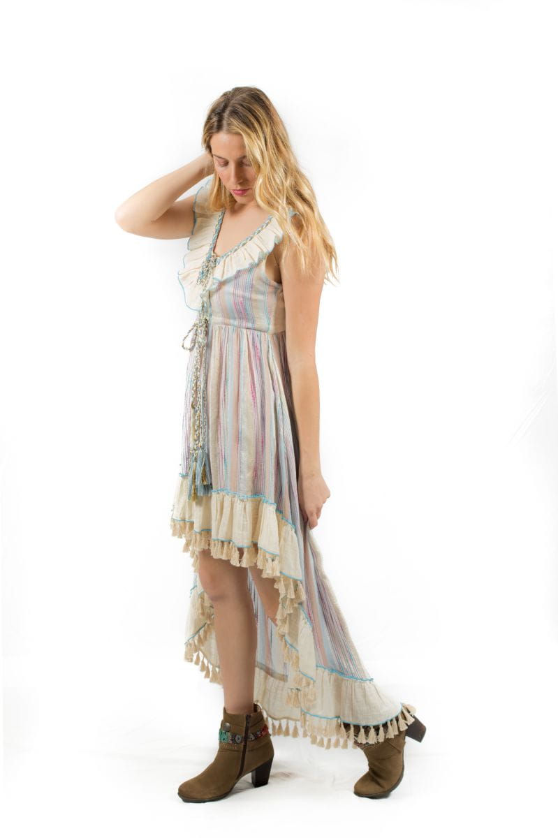 SAVAGE CULTURE Asymmetrisches Kleid Denis Island Azul für stilvolle Looks - M, Kleid, Modisch, Erwachsener, Person, Frau, Kleid, Modisch, Erwachsener, Person, Frau, Kleid, Modisch, Erwachsener, Person, Frau
