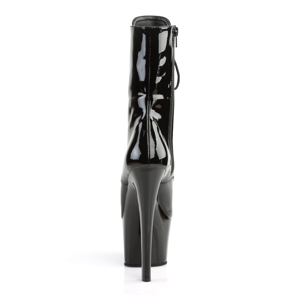 Pleaser SKY-1020 Damen Stiefelette Schwarz Glanz EU 41