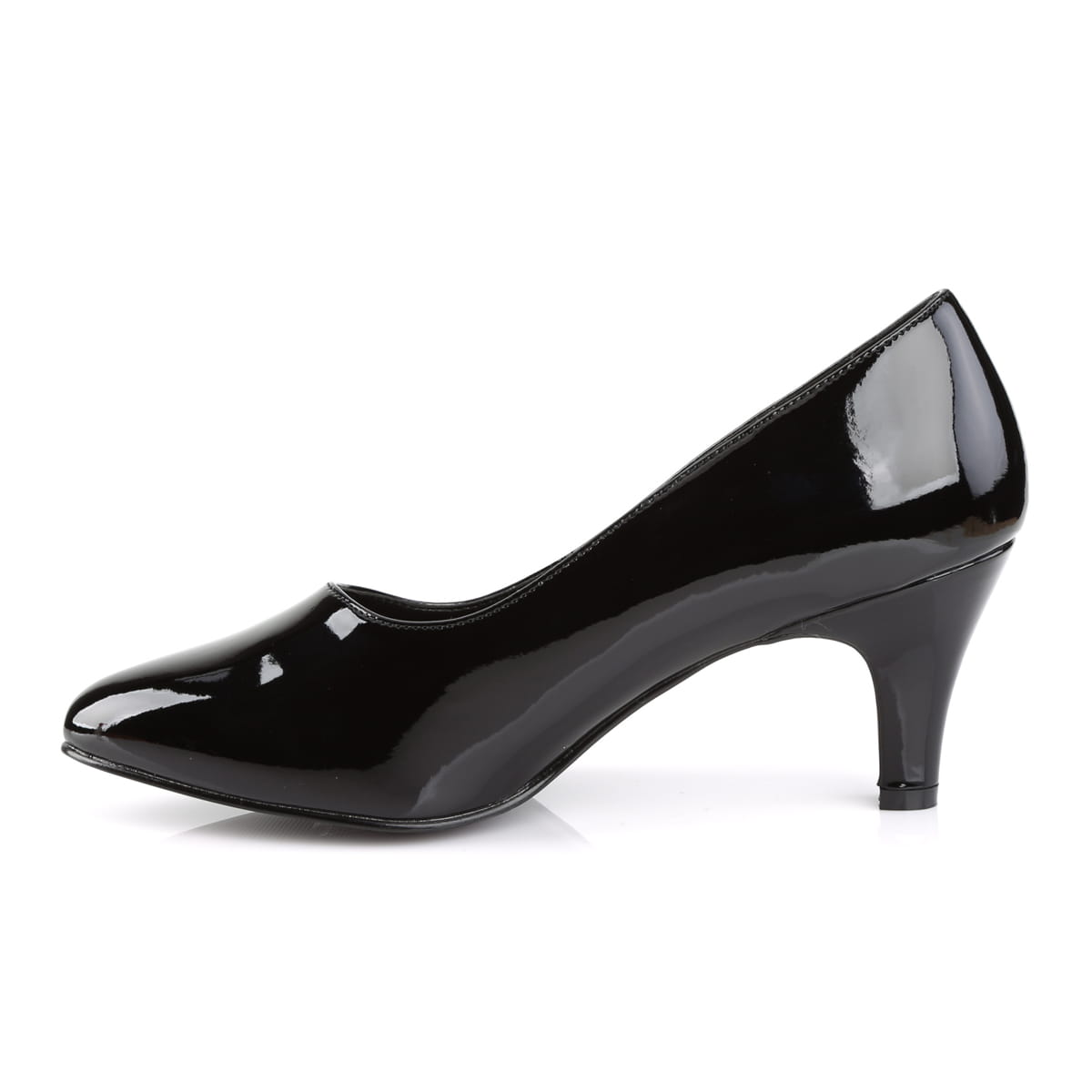 Pleaser Pink Label DIVINE-420 Damen Pumps Schwarz Lack EU 39