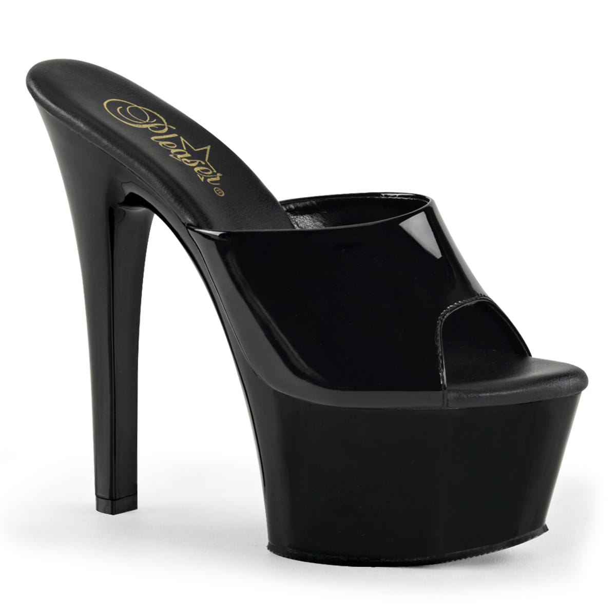 Pleaser ASPIRE-601 Damen Slipper Schwarz EU 35