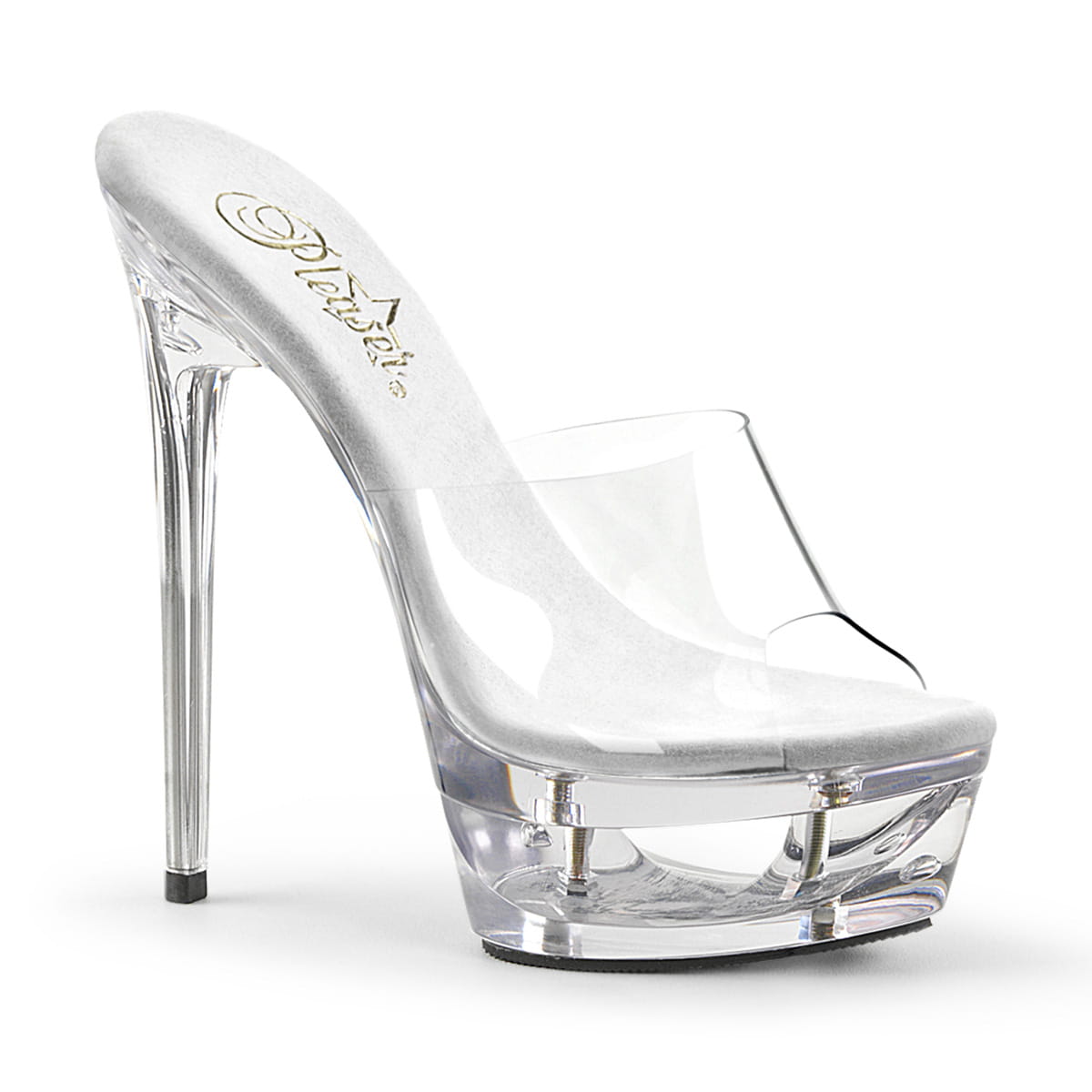 Pleaser ECLIPSE-601 Damen Slipper Transparent EU 37