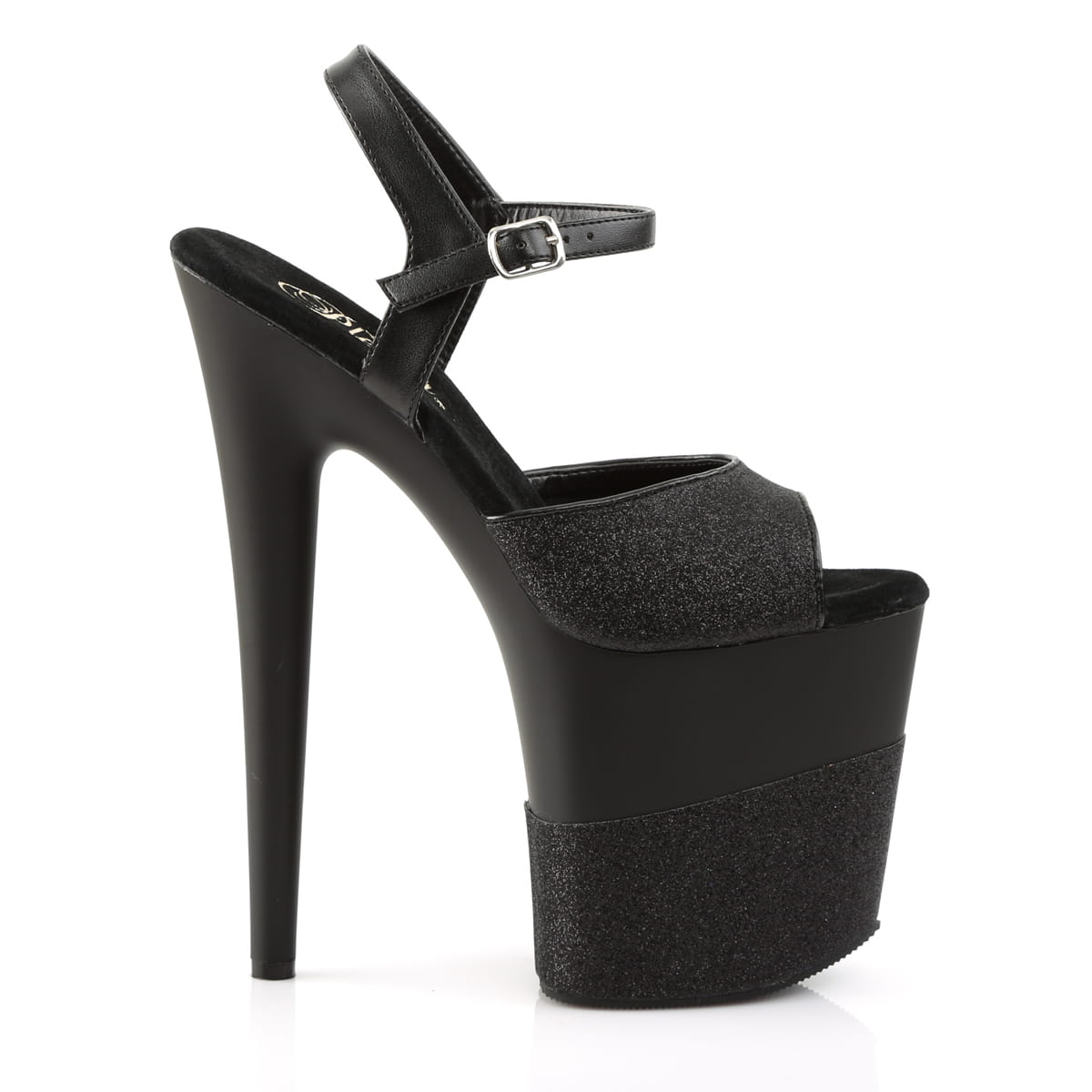 Pleaser FLAMINGO-809-2G Damen Sandale Schwarz  EU 40