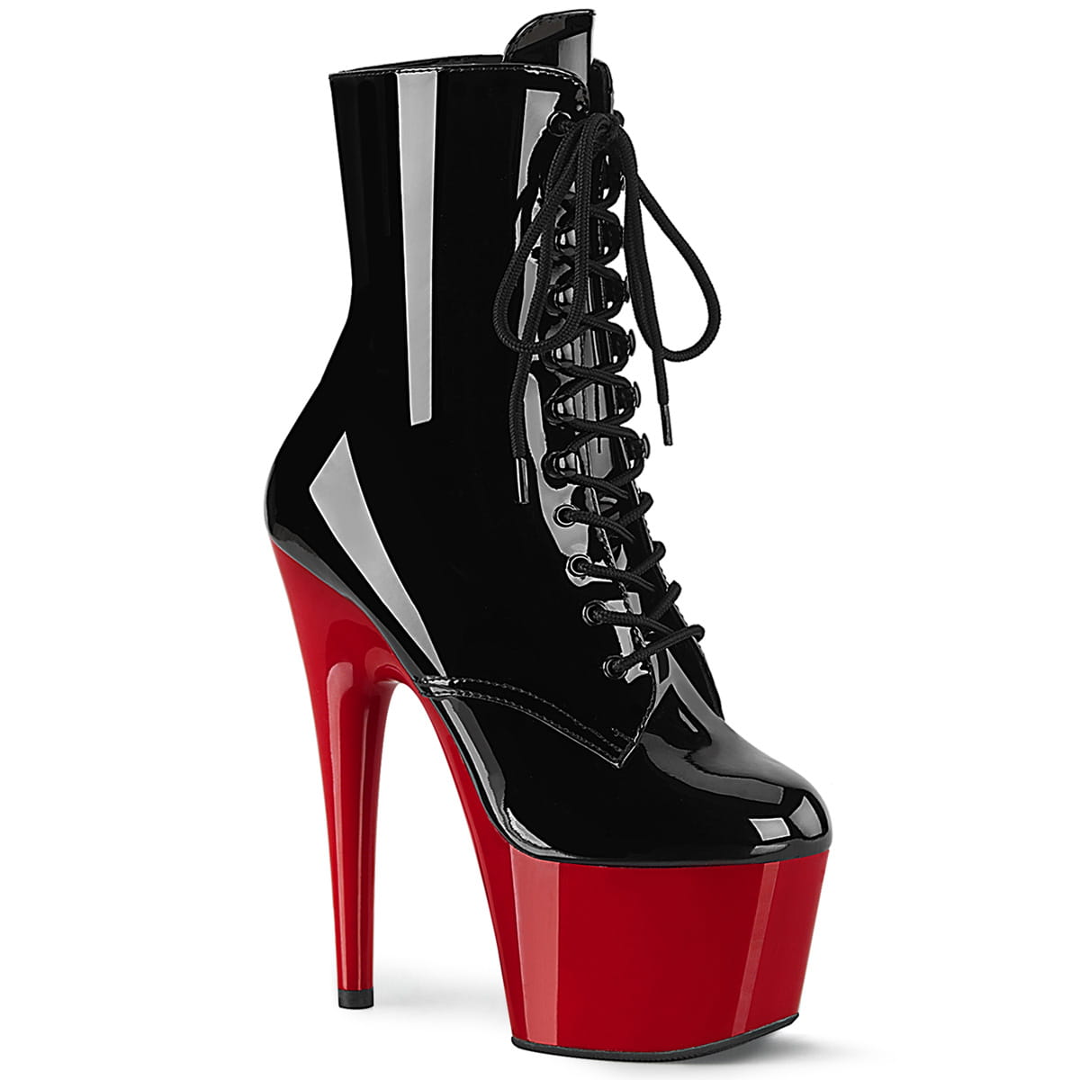 Pleaser ADORE-1020 Damen Stiefelette Schwarz Rot EU 42