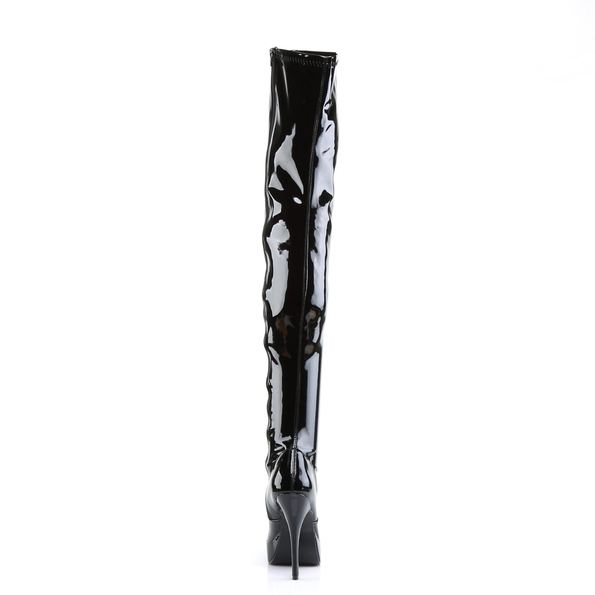 Devious INDULGE-3000 Damen Stiefel Schwarz Lack EU 38