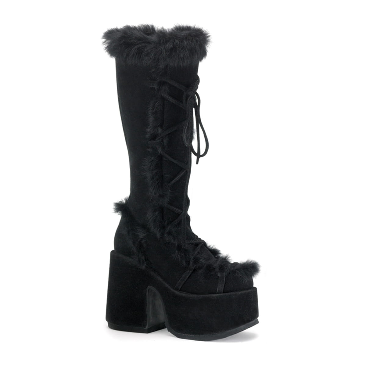 DemoniaCult CAMEL-311 Damen Stiefel, Bekleidung, Schuhwerk, Hoher Absatz, Schuh