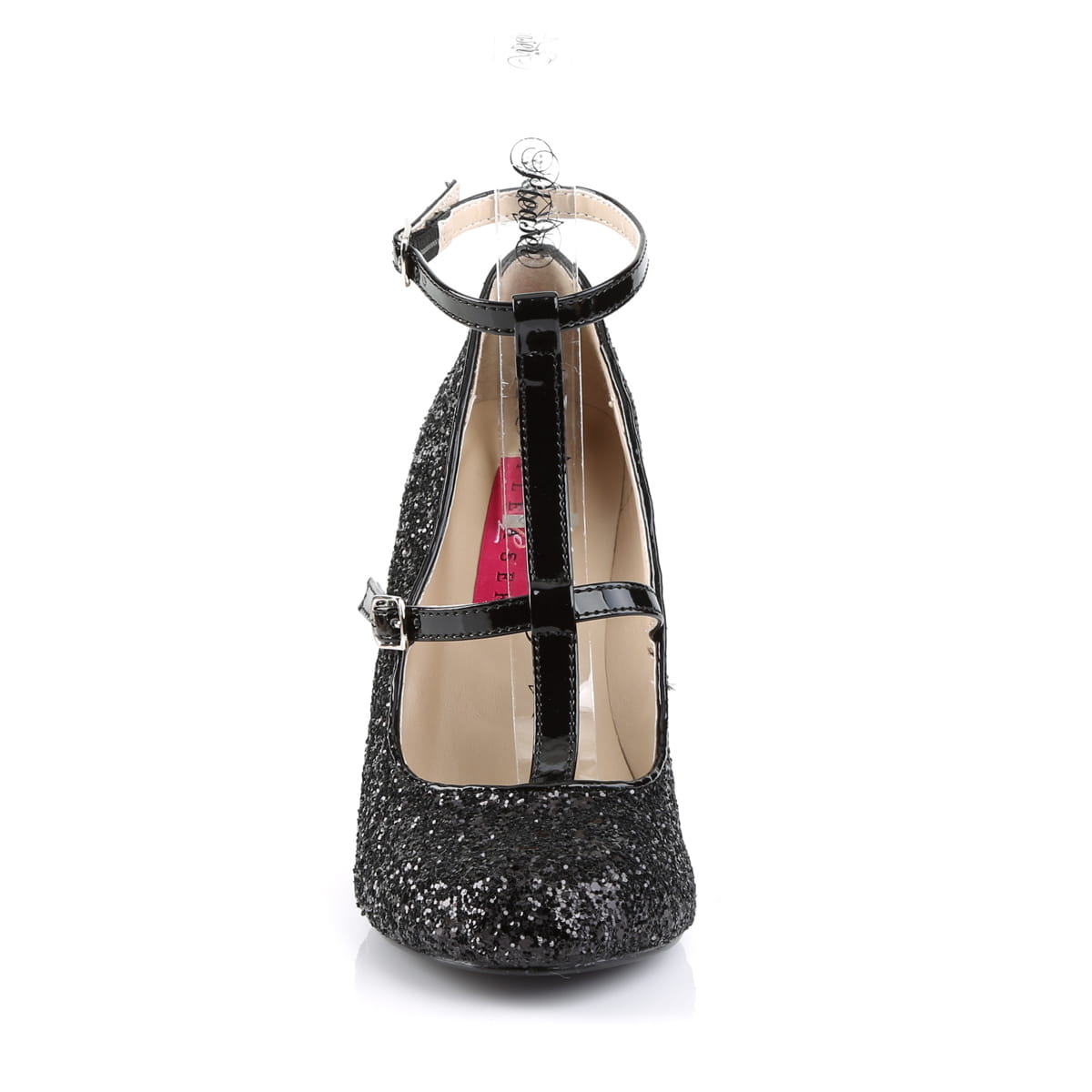 Pleaser Pink Label QUEEN-01 Damen Pumps Schwarz  EU 46