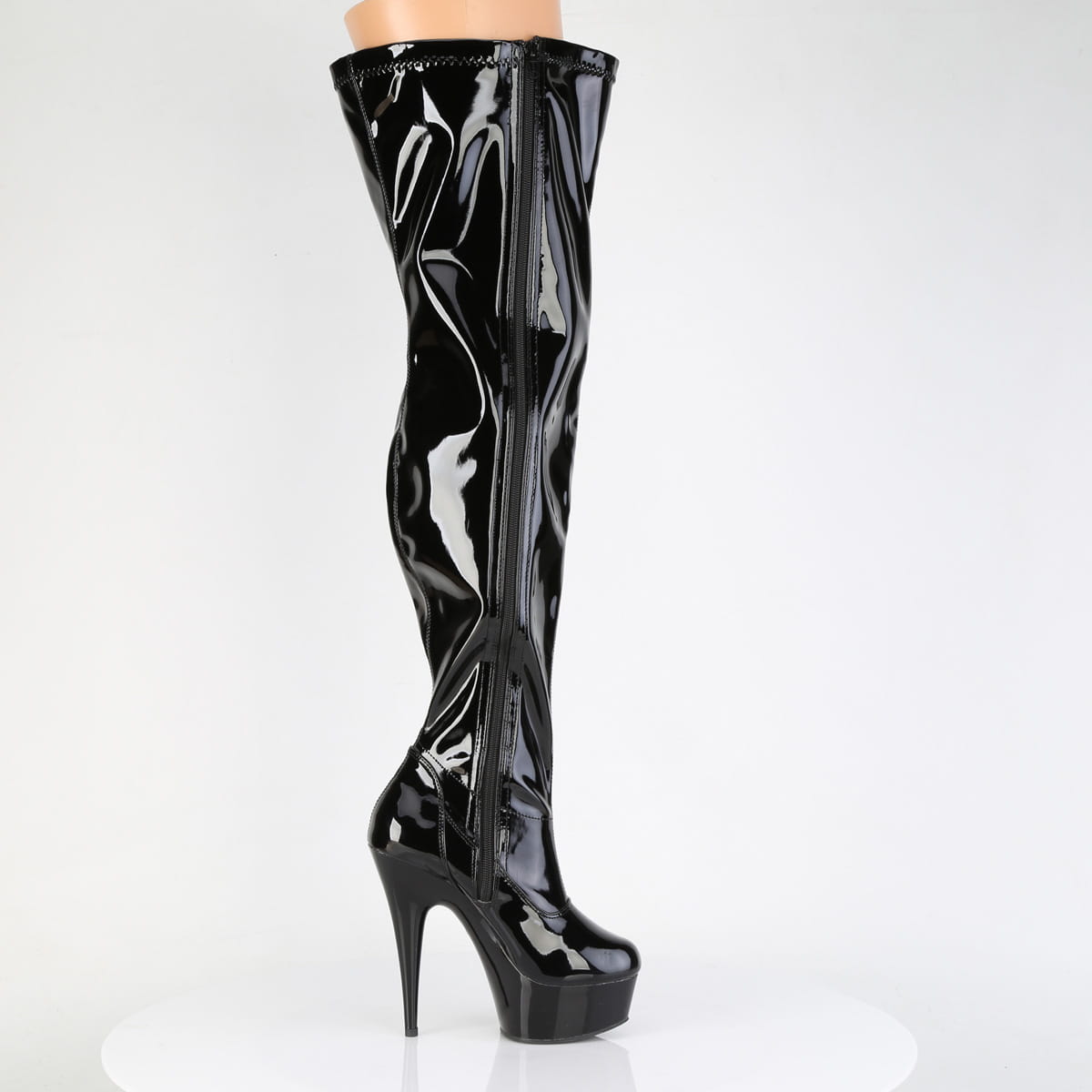 Pleaser DELIGHT-3000WCF Damen Stiefel Schwarz  EU 39