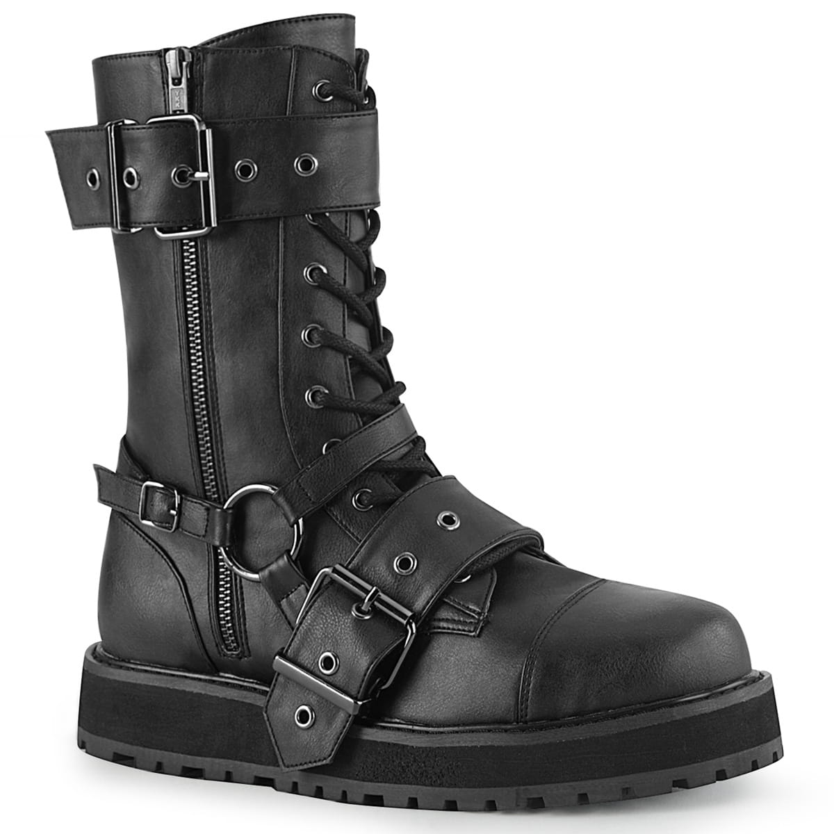 DemoniaCult VALOR-220 Unisex Stiefel Schwarz