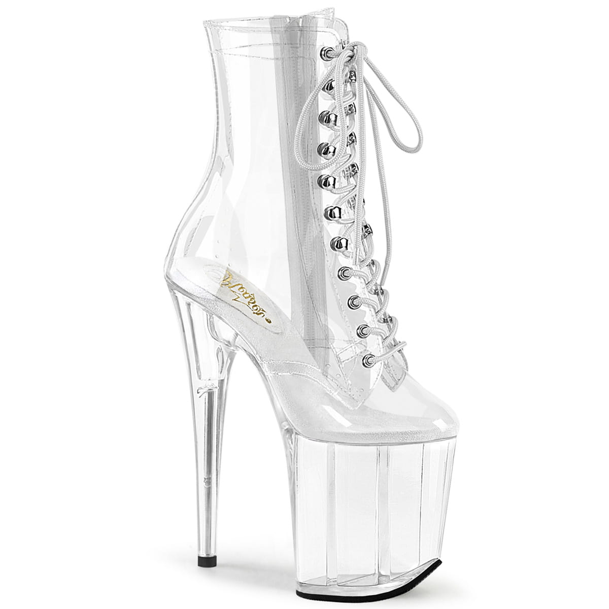 Pleaser FLAMINGO-1020C Damen Stiefelette Transparent