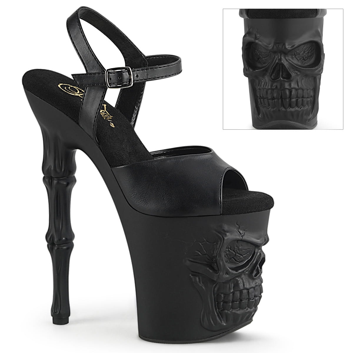 Pleaser RAPTURE-809 Damen Sandale Schwarz