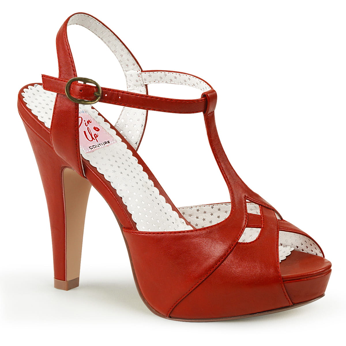 Pin Up Couture BETTIE-23 Damen Sandale Rot  EU 36