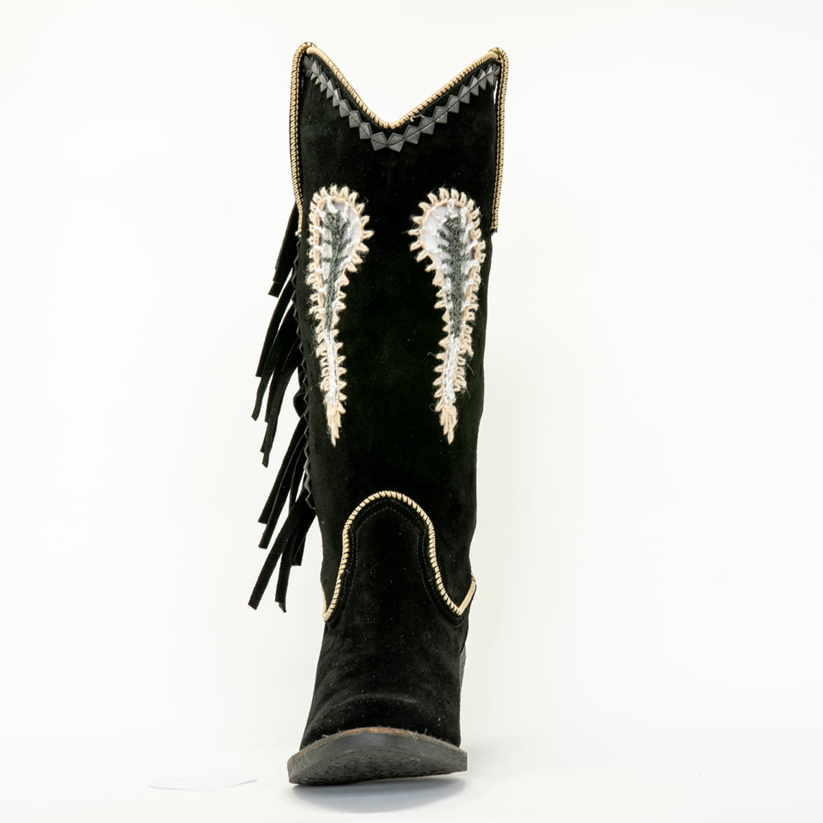 NEMONIC Boho Wildleder Fransen Stiefel Ante Negro 2159 Schwarz Gold - 40, Stiefel, Kleidung, Schuhwerk, Cowboy-Stiefel, Schuh, Stiefel, Kleidung, Schuhwerk, Cowboy-Stiefel, Schuh, Stiefel, Kleidung, Schuhwerk, Cowboy-Stiefel, Schuh, Stiefel, Kleidung, Sch