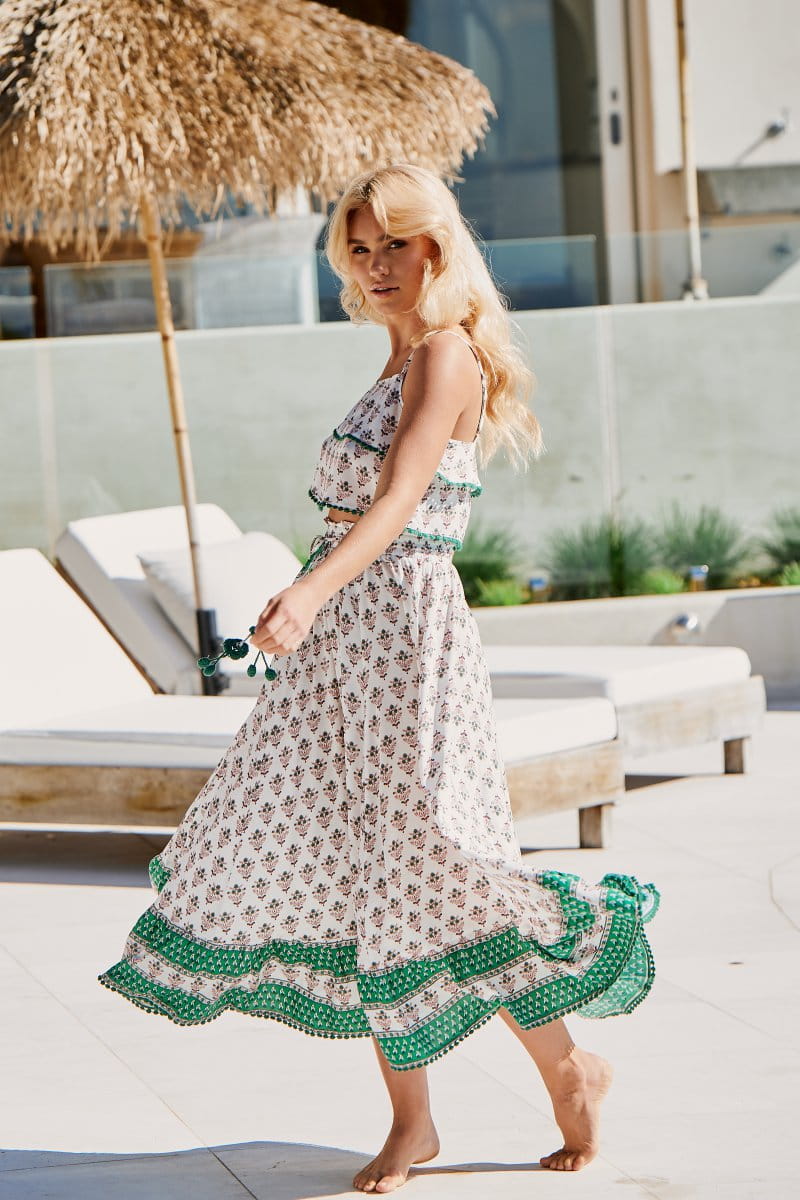 JAASE Masto Vela Maxi Rock Weiß - Eleganter Sommerrock für Damen -  L, Strandmode, Kleidung, Person, Kleid, Strandmode, Kleidung, Person, Kleid, Strandmode, Kleidung, Person, Kleid, Strandmode, Kleidung, Person, Kleid, Strandmode, Kleidung, Person, Kleid