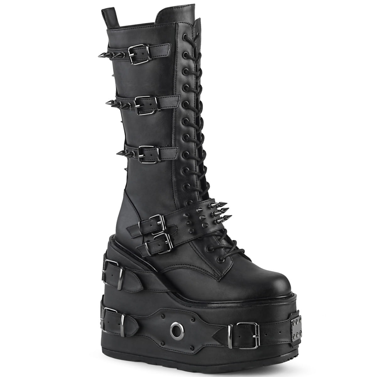 DemoniaCult SWING-327 Damen Stiefel Schwarz