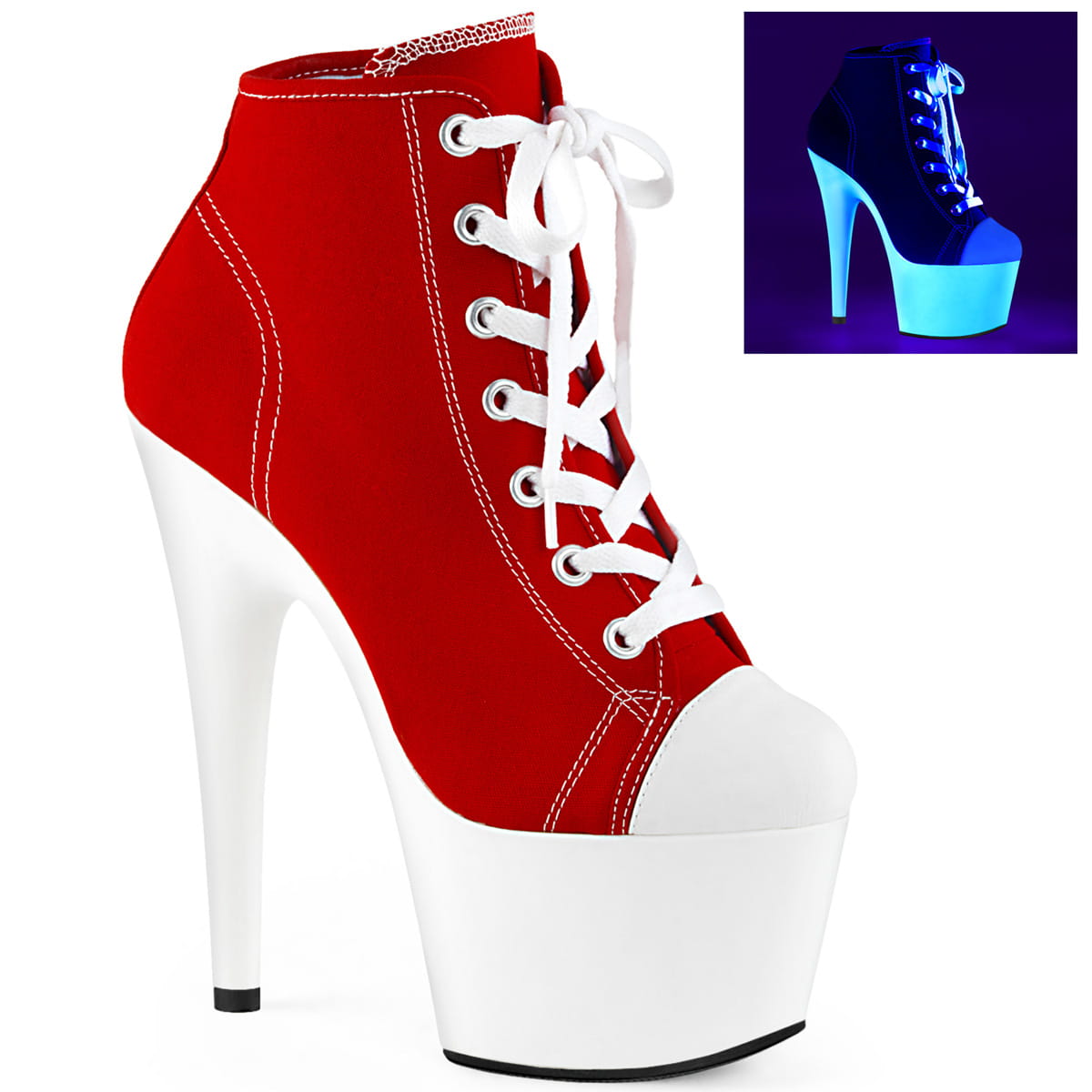 Pleaser ADORE-700SK-02 Damen Sneaker Rot EU 35