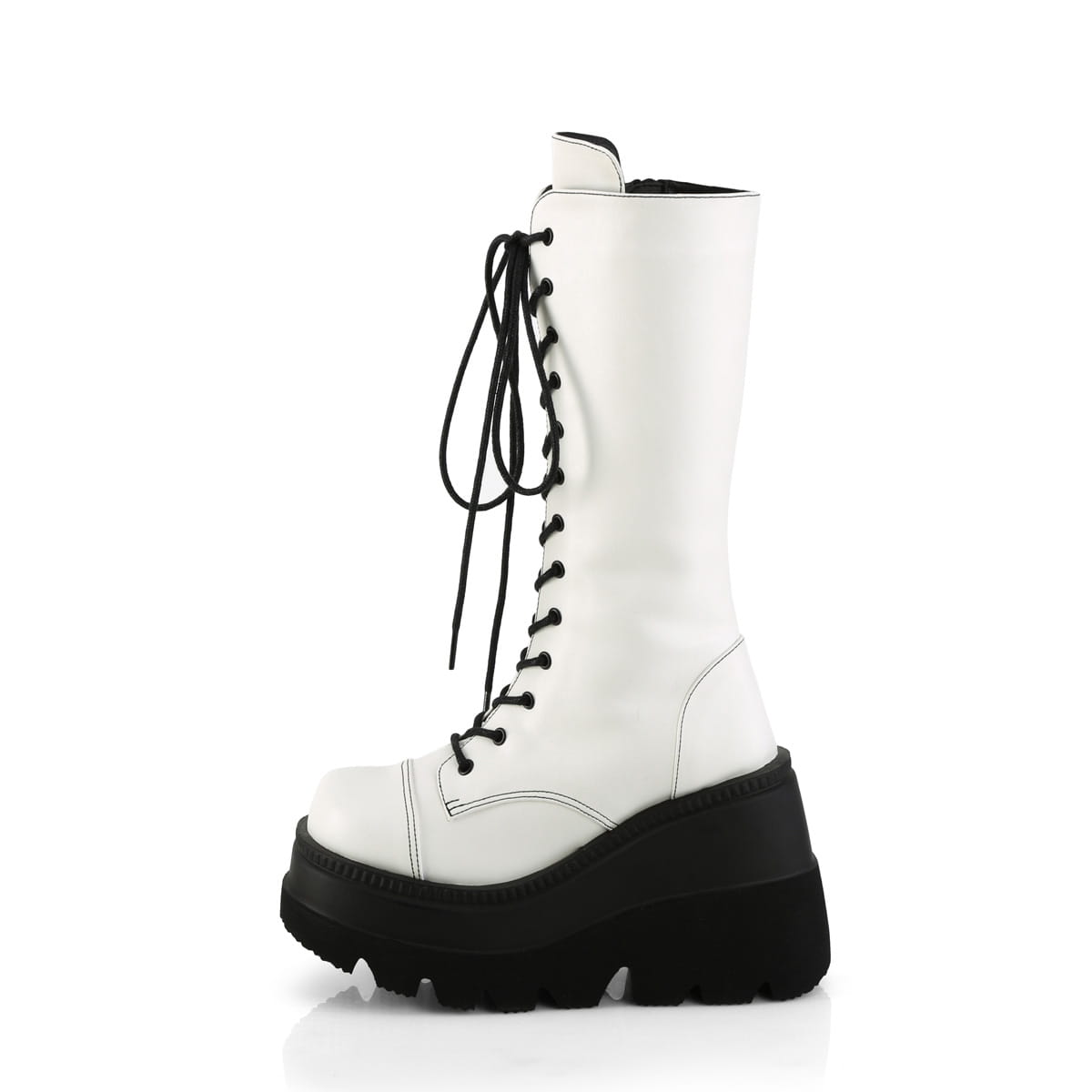 DemoniaCult SHAKER-72 Damen Stiefel Weiß  EU 41
