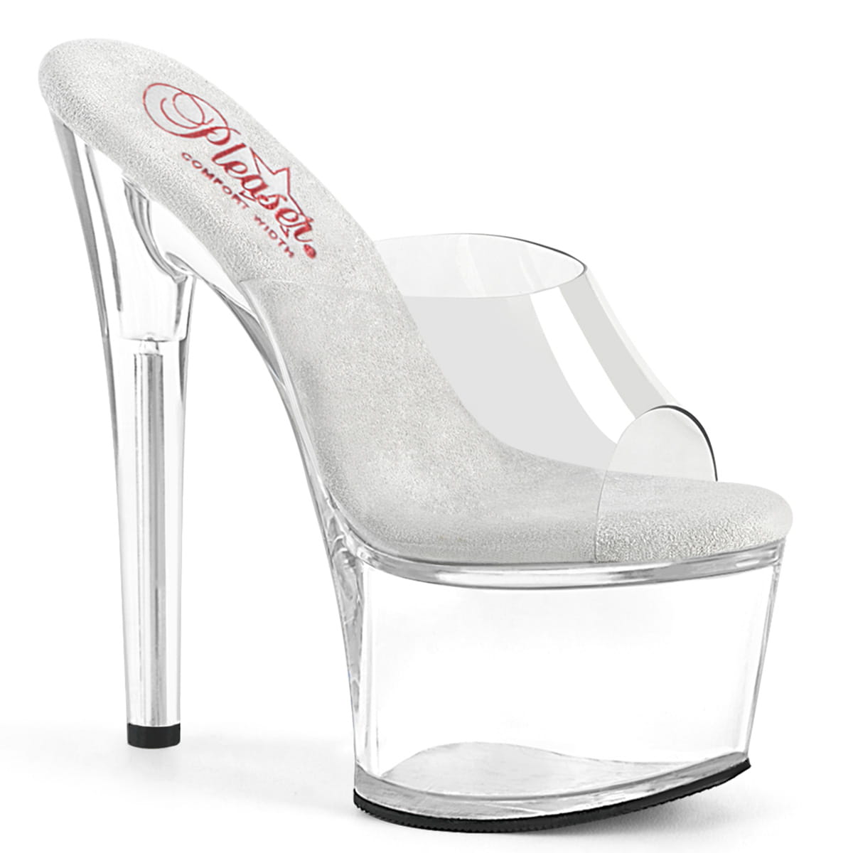 Pleaser PASSION-701 Damen Slipper Transparent EU 36