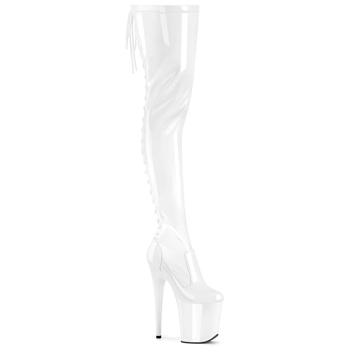 Pleaser FLAMINGO-3850 Damen Stiefel Weiß EU 42