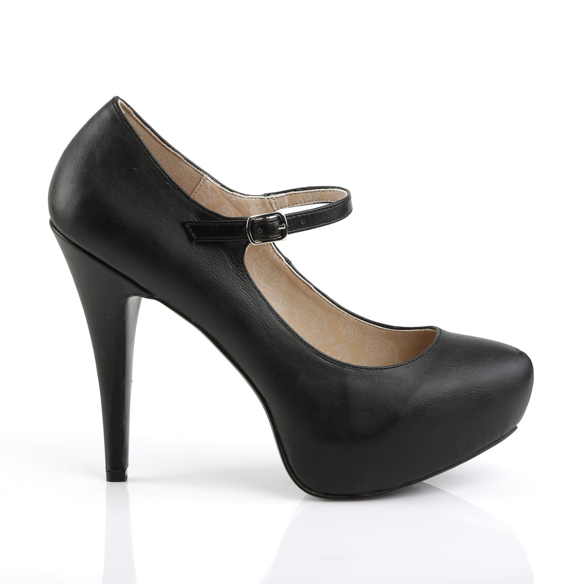 Pleaser Pink Label CHLOE-02 Unisex Pumps Schwarz  EU 46