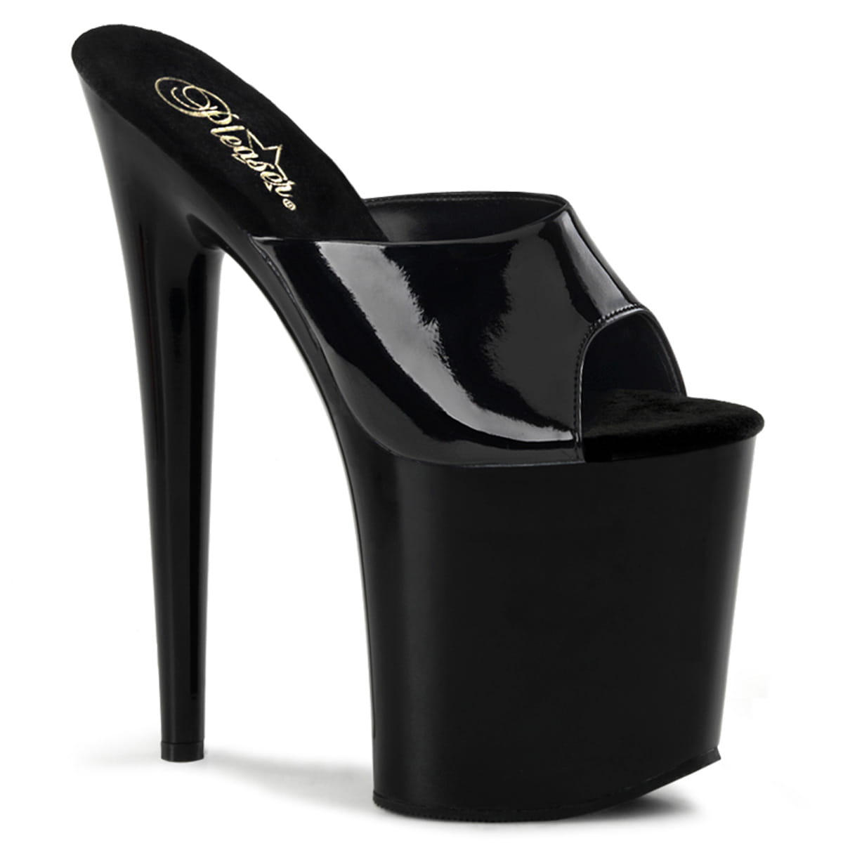 Pleaser FLAMINGO-801 Damen Slipper Schwarz EU 42