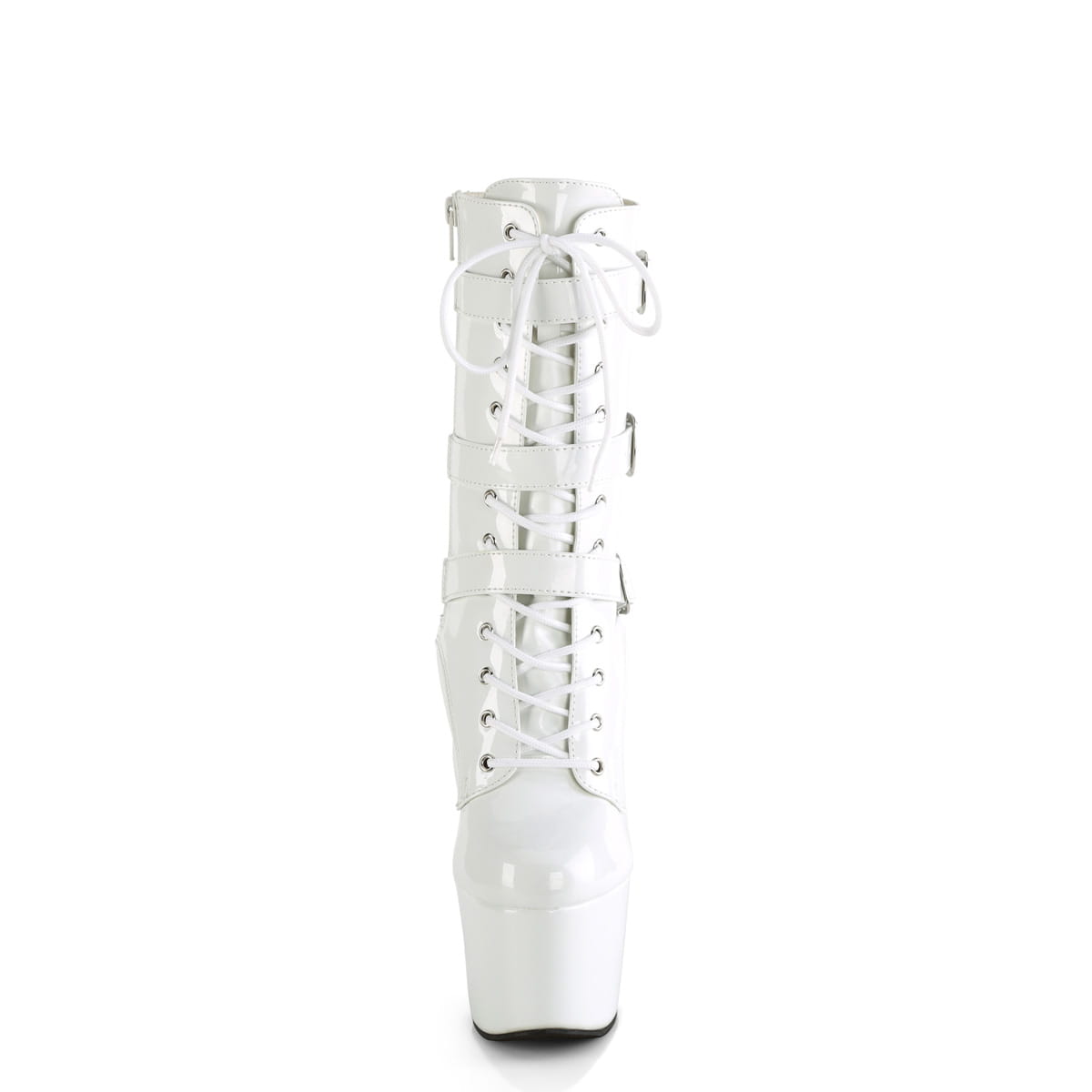 Pleaser ADORE-1043 Damen Stiefelette Weiß Lack EU 41