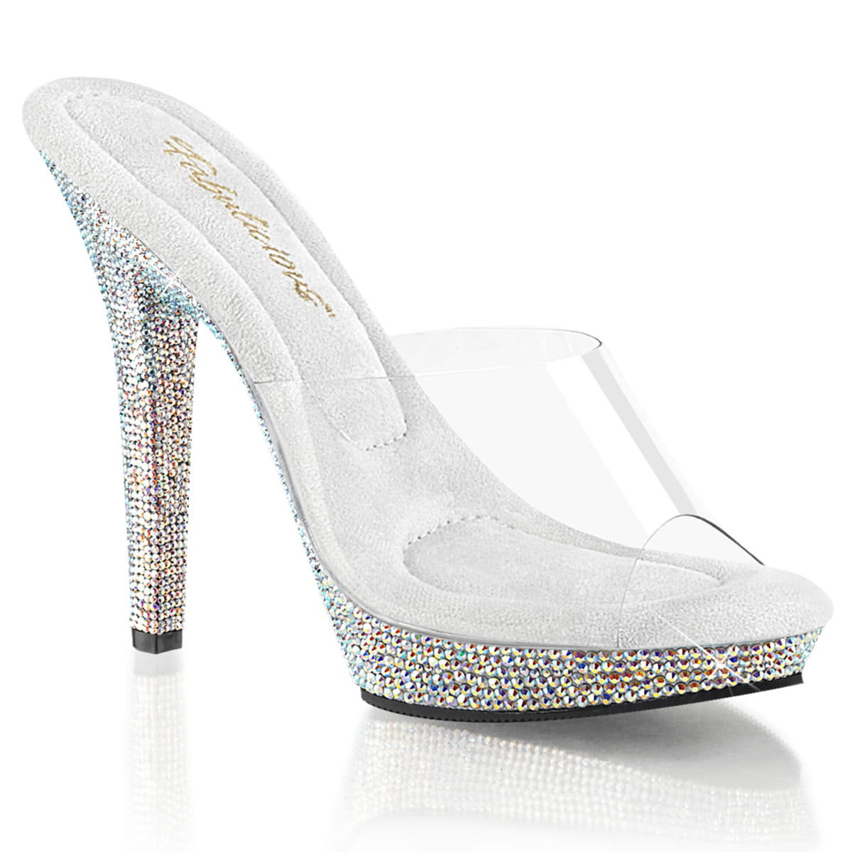 Fabulicious LIP-101DM Damen Slipper Transparent