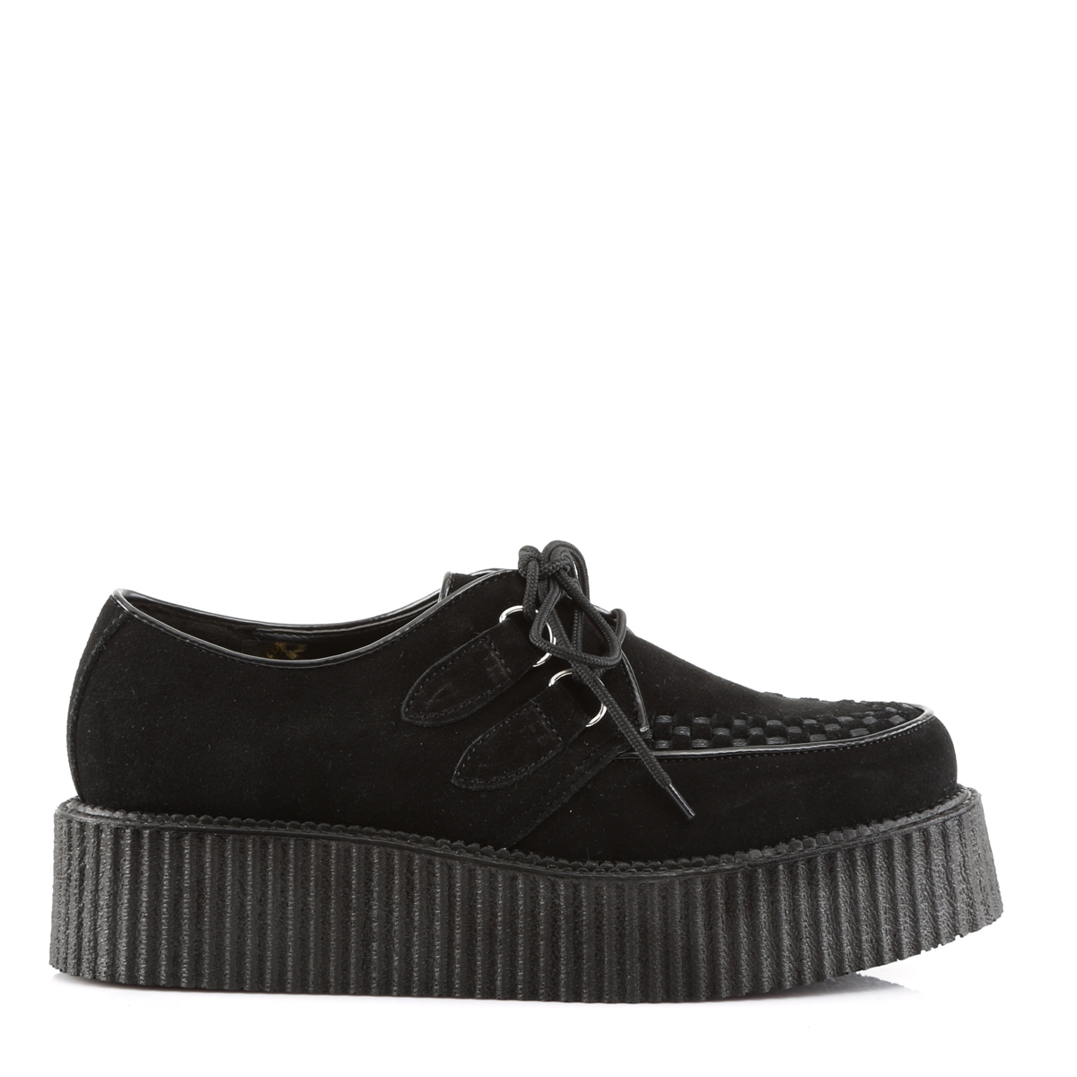 DemoniaCult CREEPER-402S Unisex Creeper Schwarz  EU 38