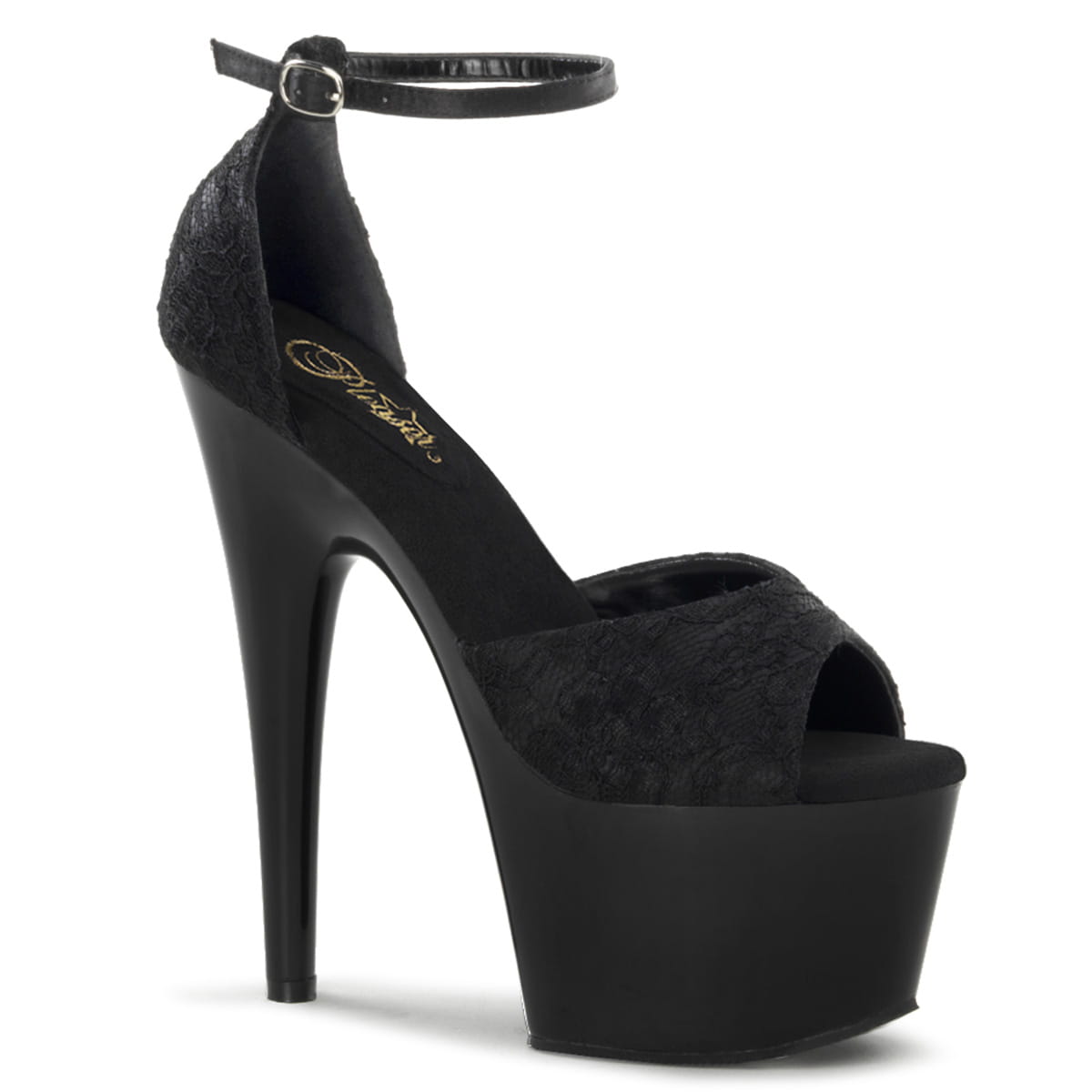 Pleaser ADORE-768 Damen Sandale Schwarz