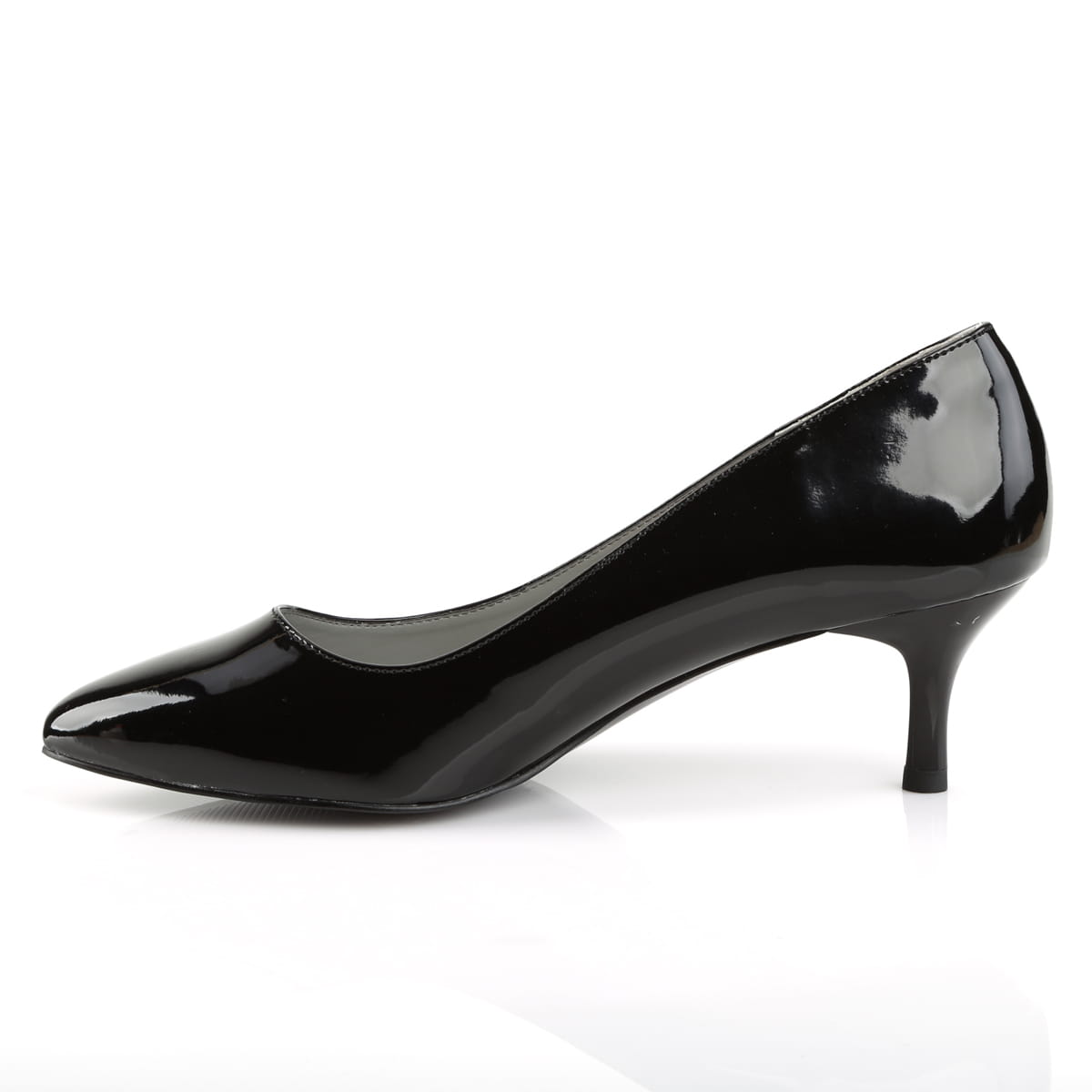 Pleaser Pink Label KITTEN-01 Damen Pumps Schwarz  EU 41