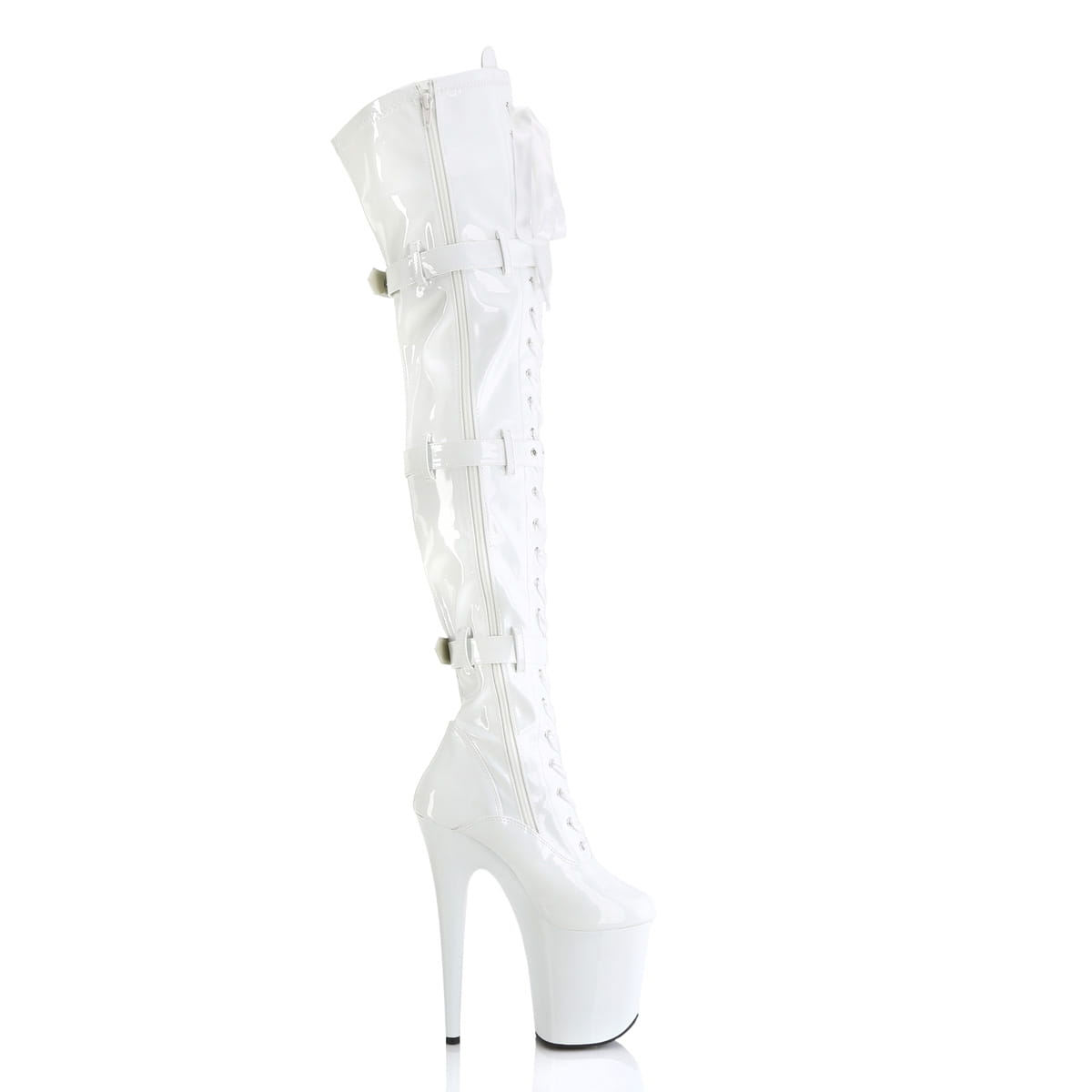 Pleaser FLAMINGO-3028 Damen Stiefel Weiß  EU 42
