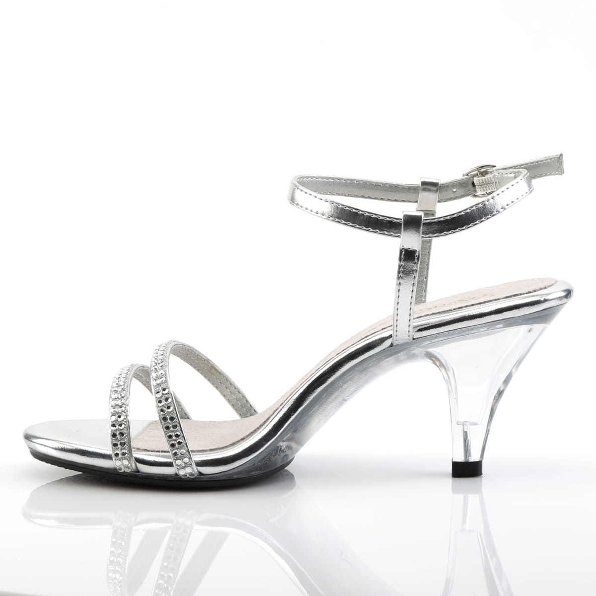 Fabulicious BELLE-316 Damen Sandale Silber  EU 38