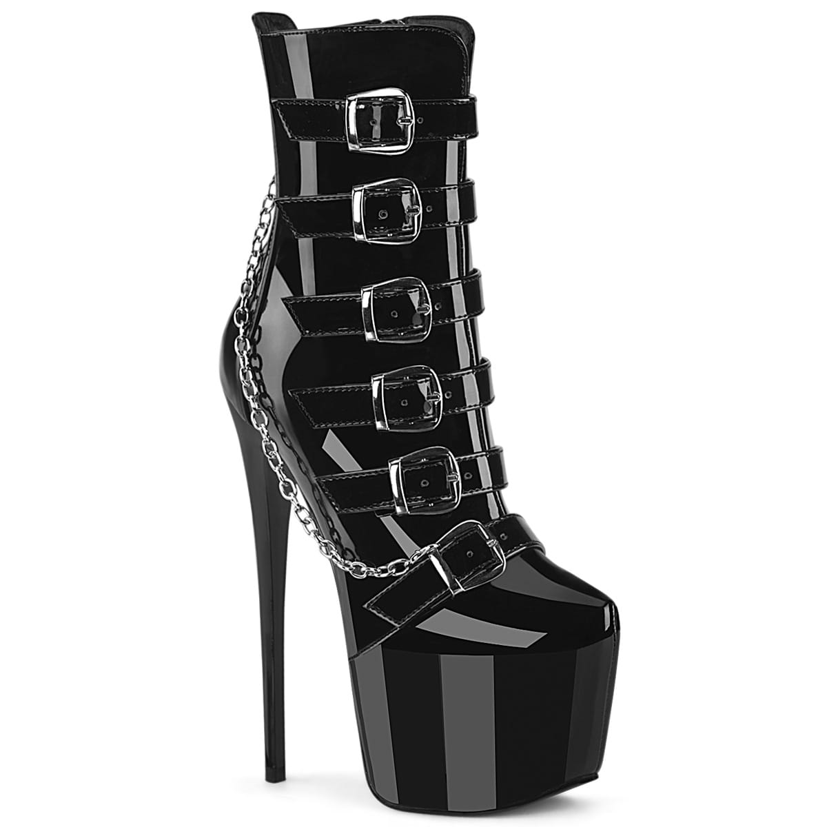 Pleaser JUBILANT-1015 Damen Secret Plateau Riemchenstiefel