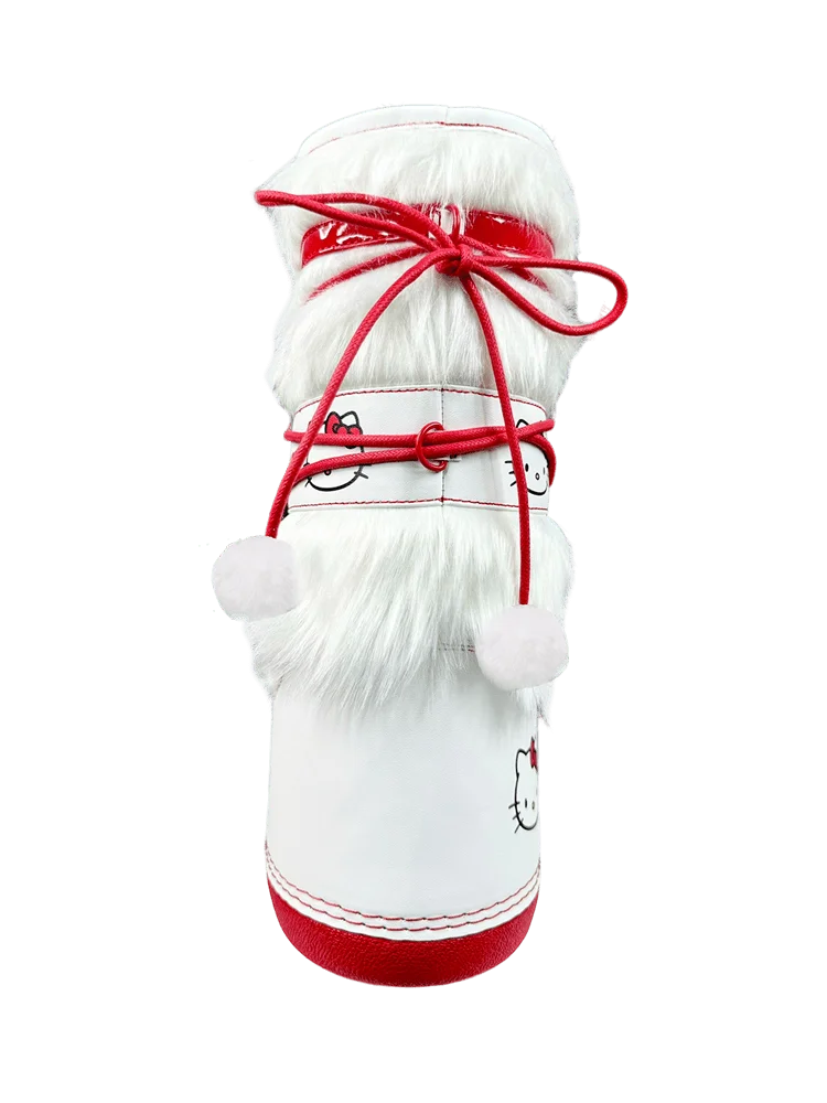 Y.R.U. Blizz Hello Kitty Snow Moon Boots Schneestiefel Weiß Rot US 8