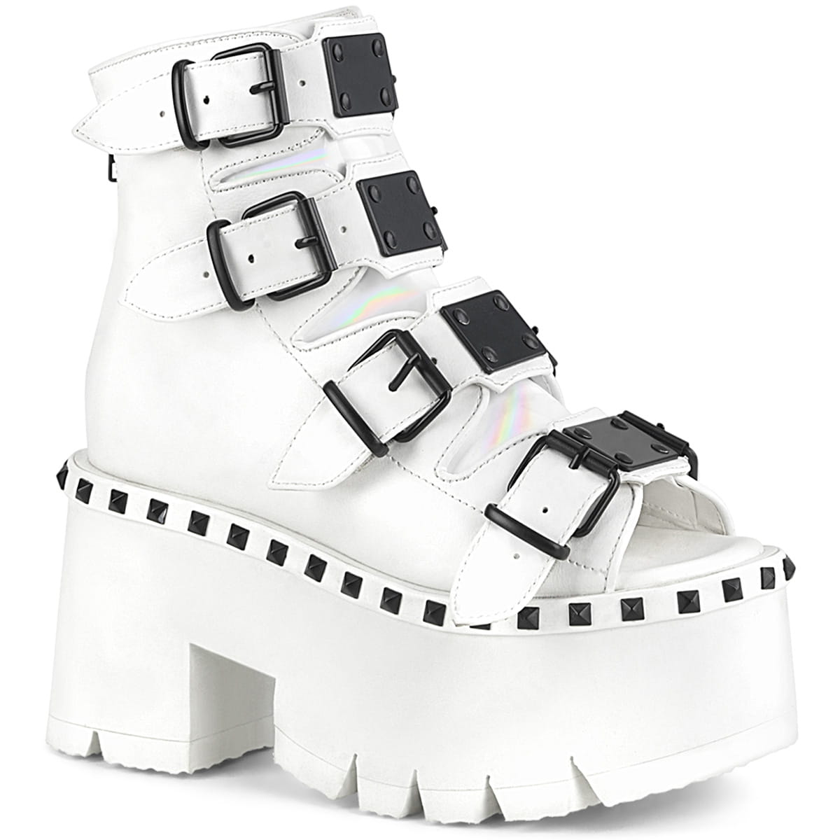 DemoniaCult ASHES-70 Damen Stiefelette Weiß EU 38