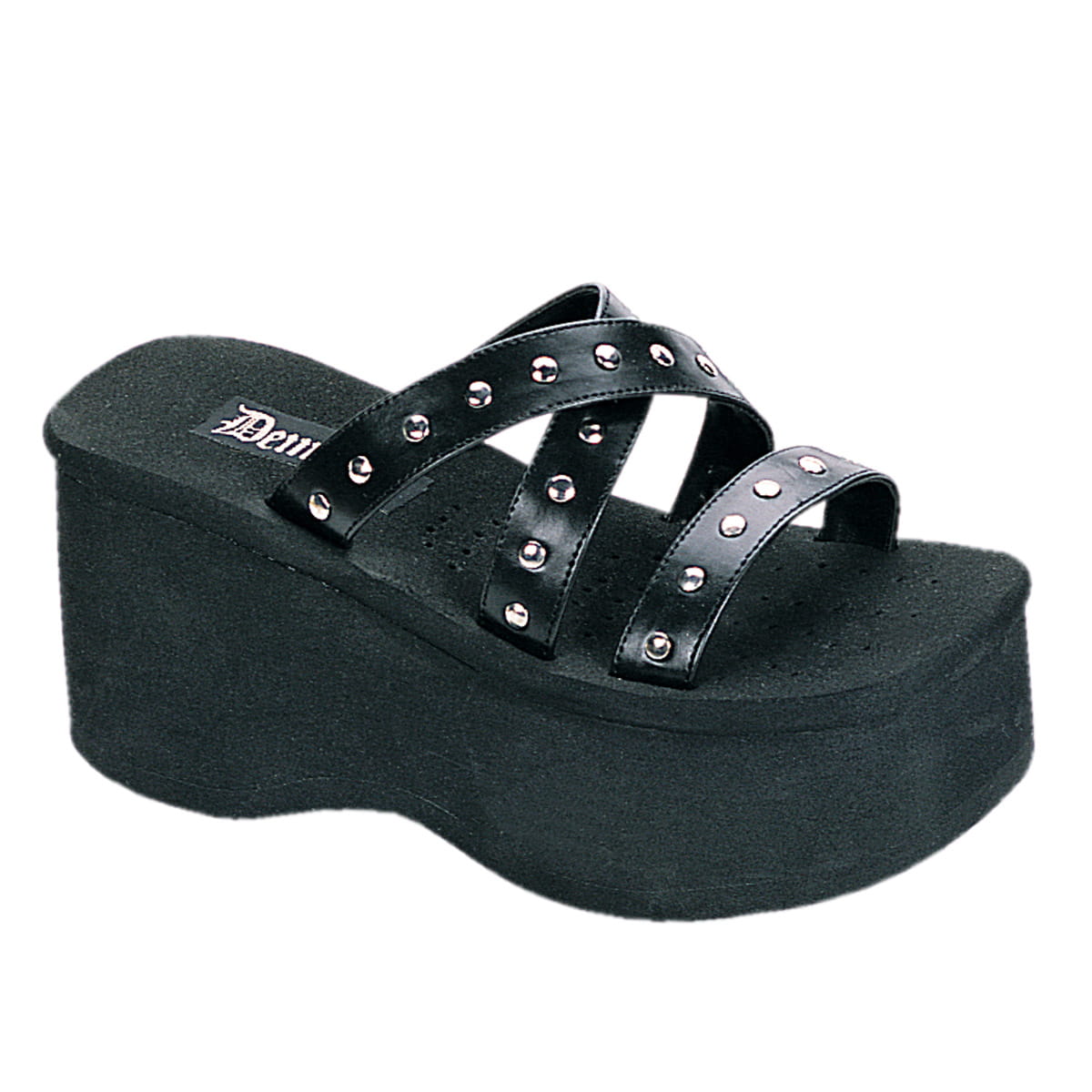 DemoniaCult FUNN-19 Damen Sandale Schwarz