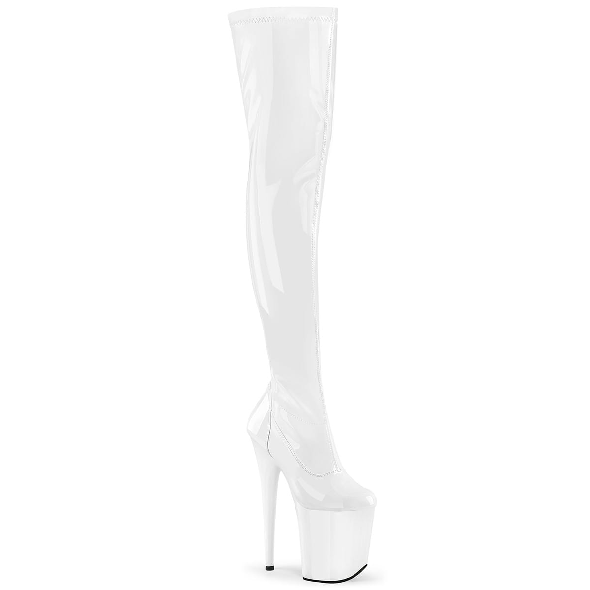 Pleaser FLAMINGO-3000 Damen Stiefel Weiß EU 41