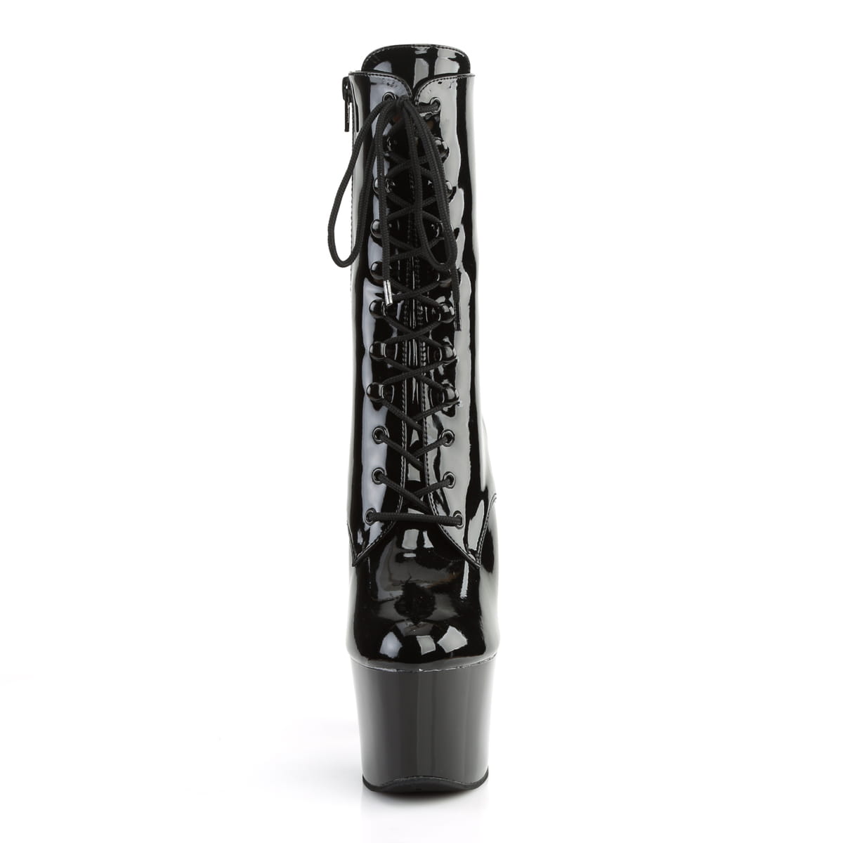 Pleaser SKY-1020 Damen Stiefelette Schwarz Glanz EU 41