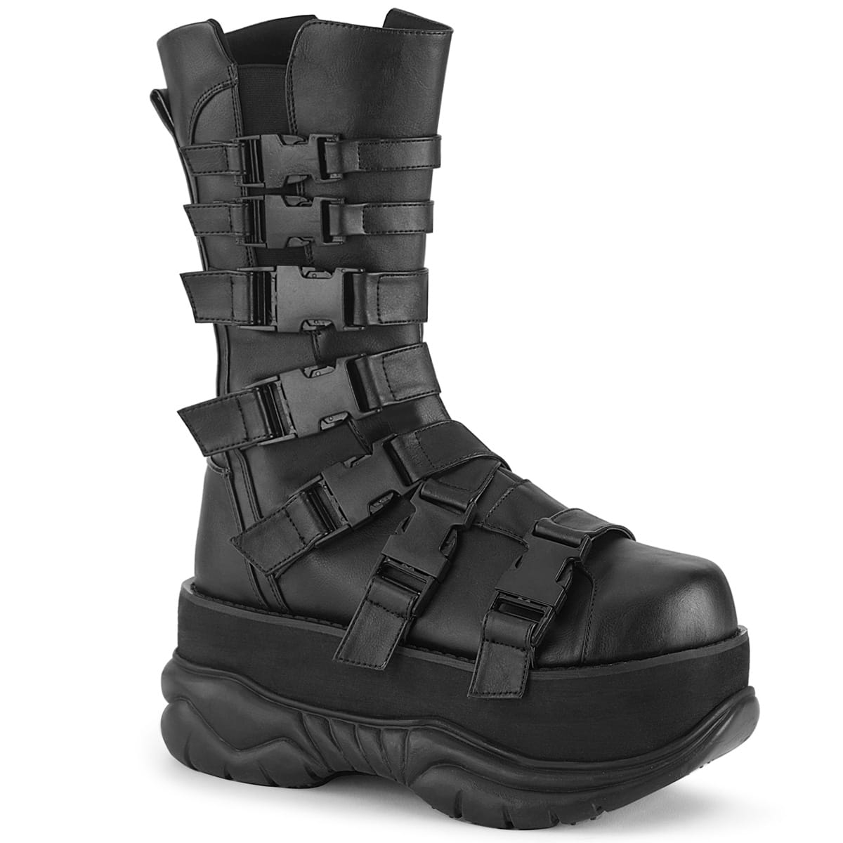DemoniaCult NEPTUNE-210 Unisex Stiefel Schwarz