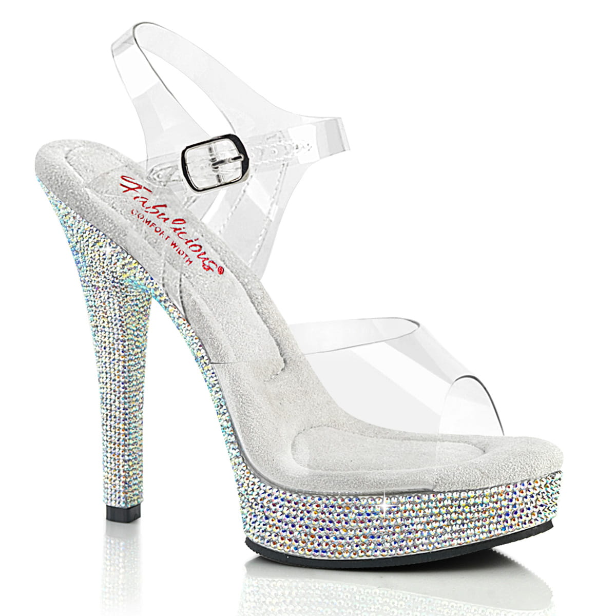 Fabulicious MAJESTY-508DM Damen Sandale Transparent  EU 39