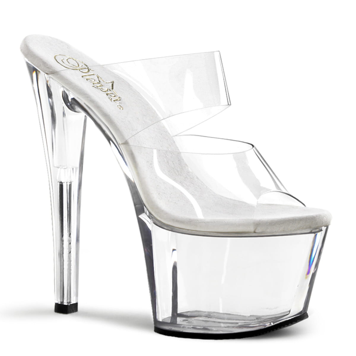 Pleaser SKY-302 Damen Slipper Transparent EU 44