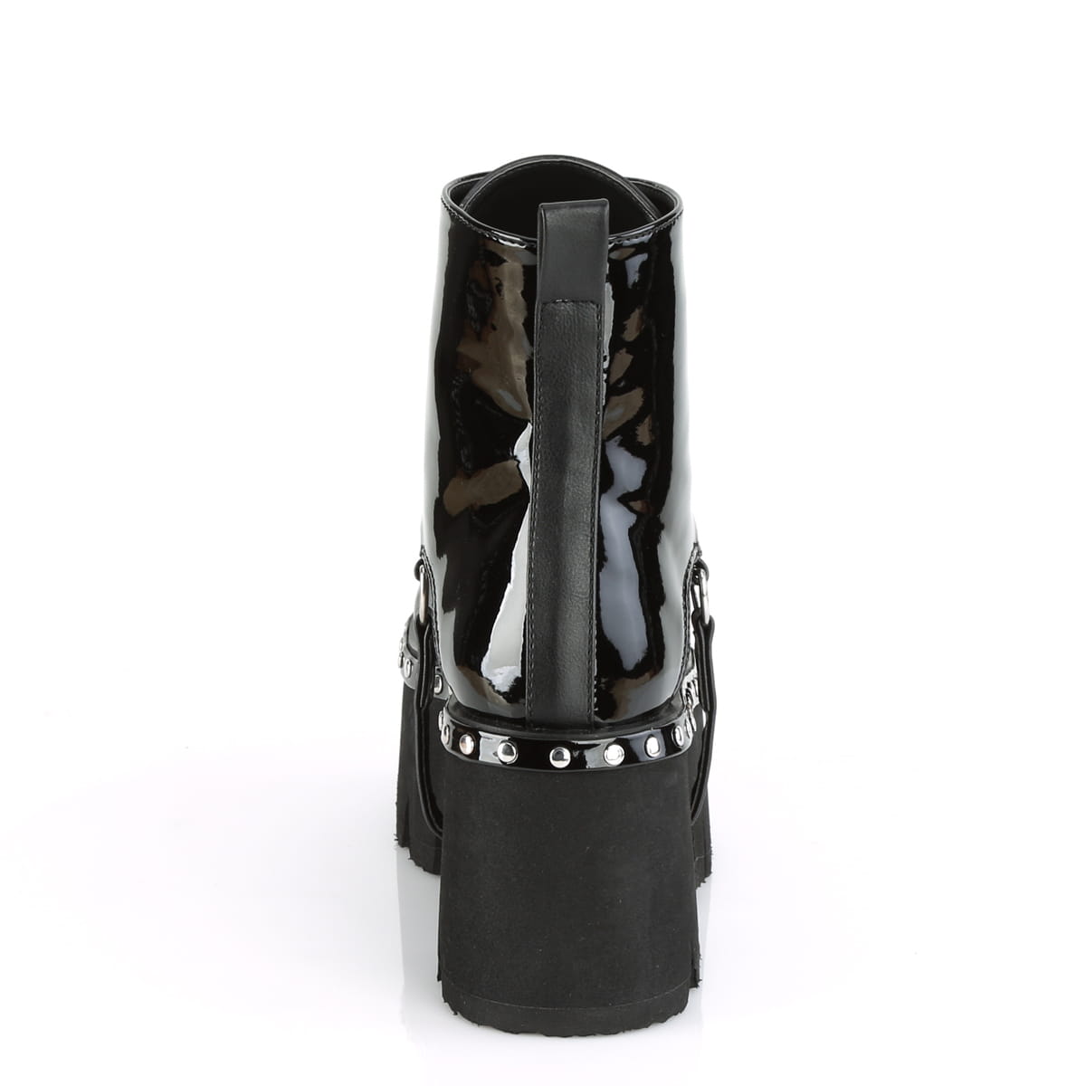 DemoniaCult ASHES-100 Damen Stiefelette Schwarz Lack EU 37