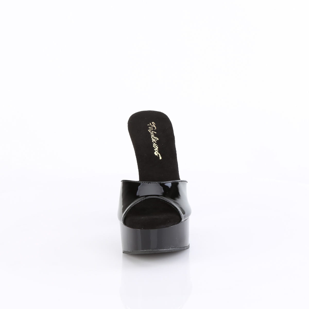 Fabulicious MARTINI-501 Damen Slipper Schwarz Lack EU 38