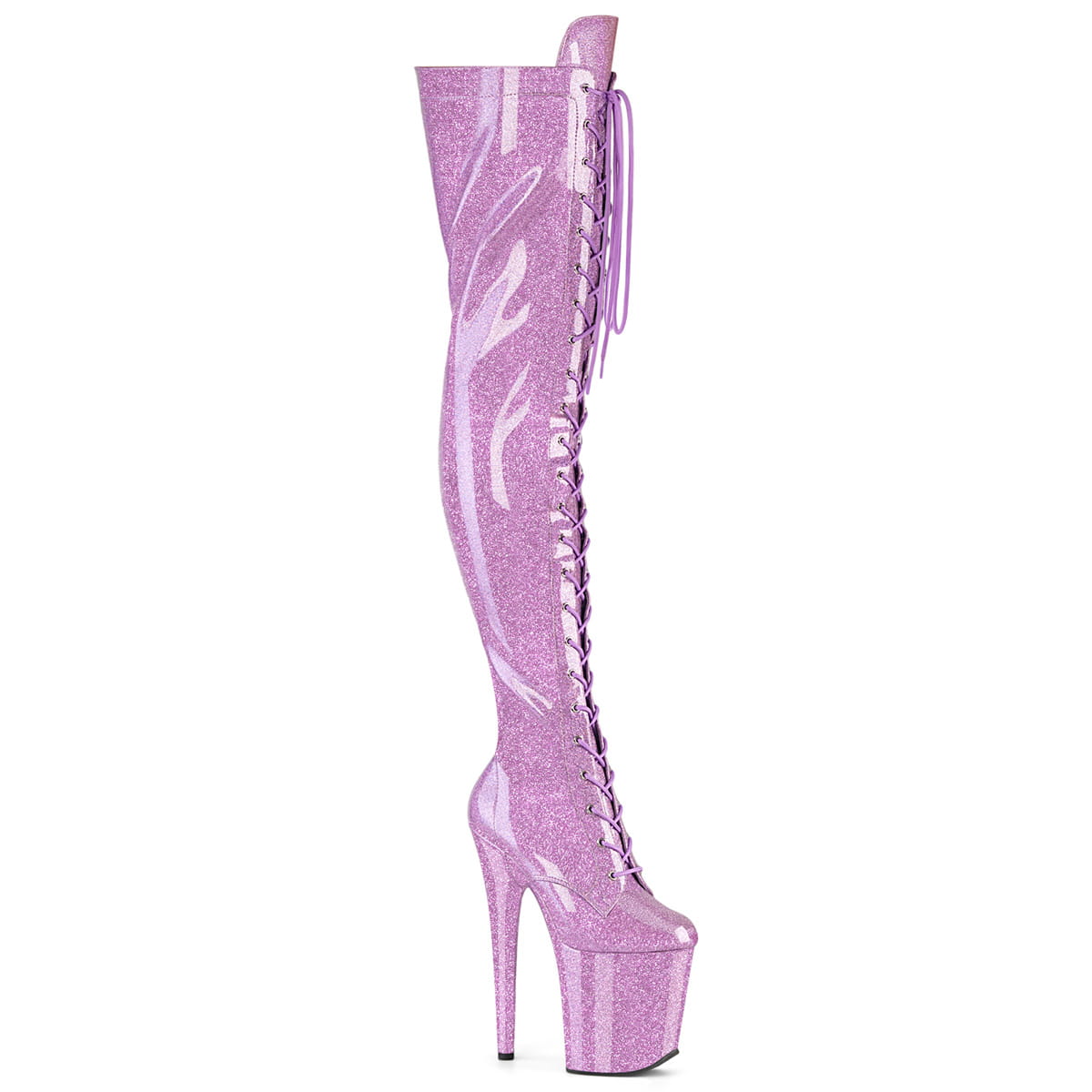 Pleaser FLAMINGO-3020GP Damen Stiefel Flieder Lack EU 39