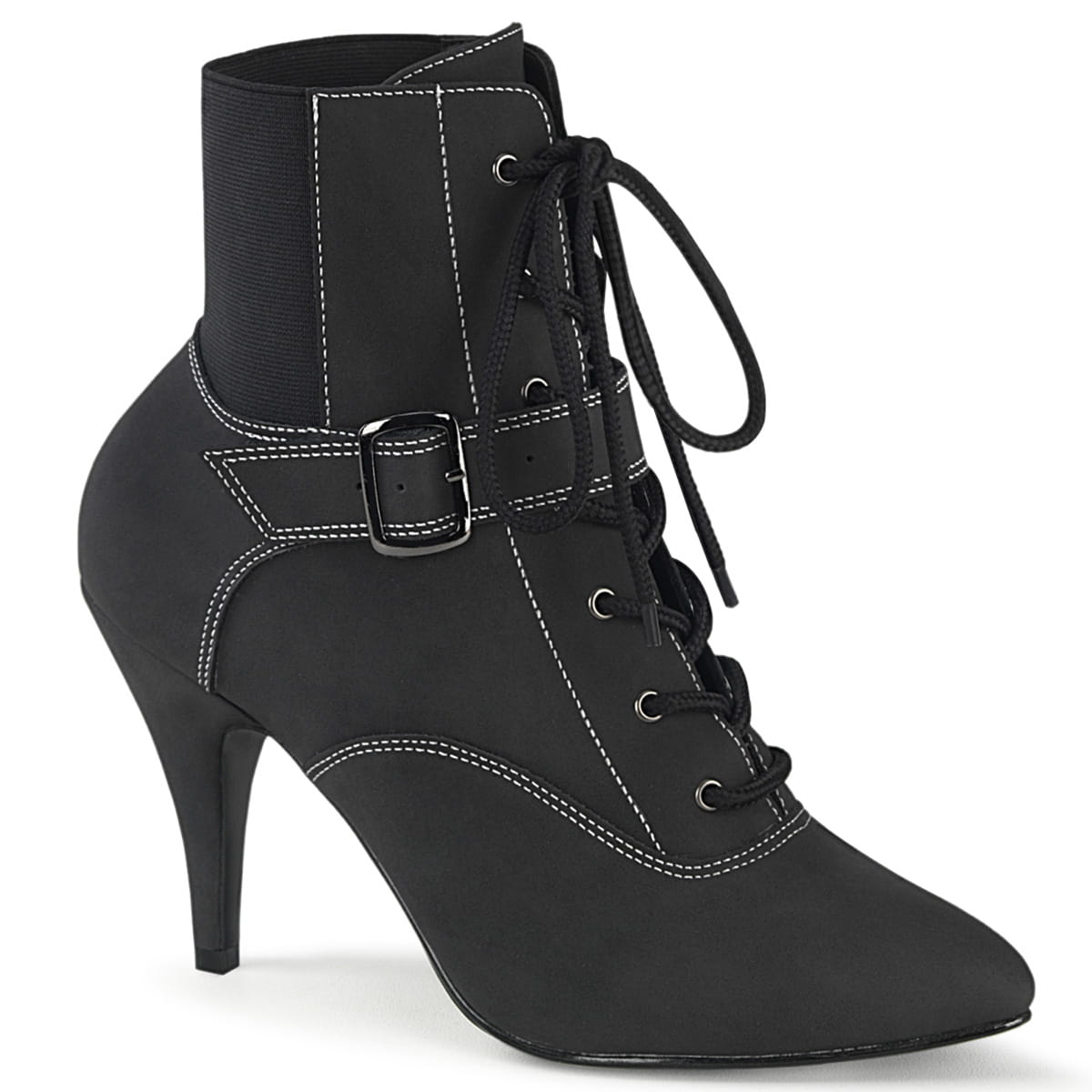 Pleaser Pink Label DREAM-1022 Damen Stiefelette Schwarz EU 42