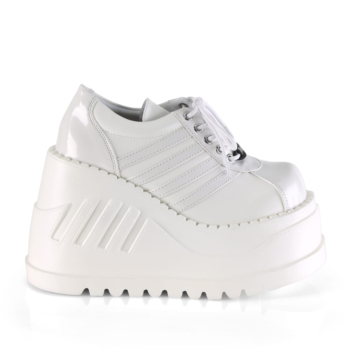 DemoniaCult STOMP-08 Damen Halbschuh Weiß  EU 36