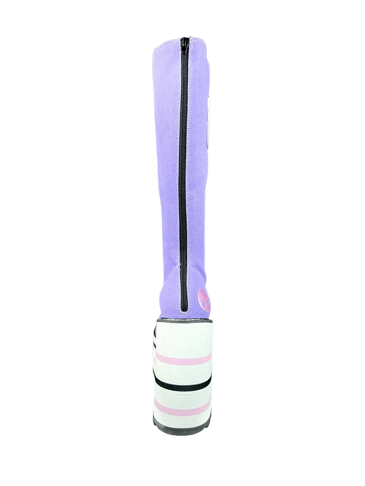 YRU Kuromi Plateau Boots Lavendel US8