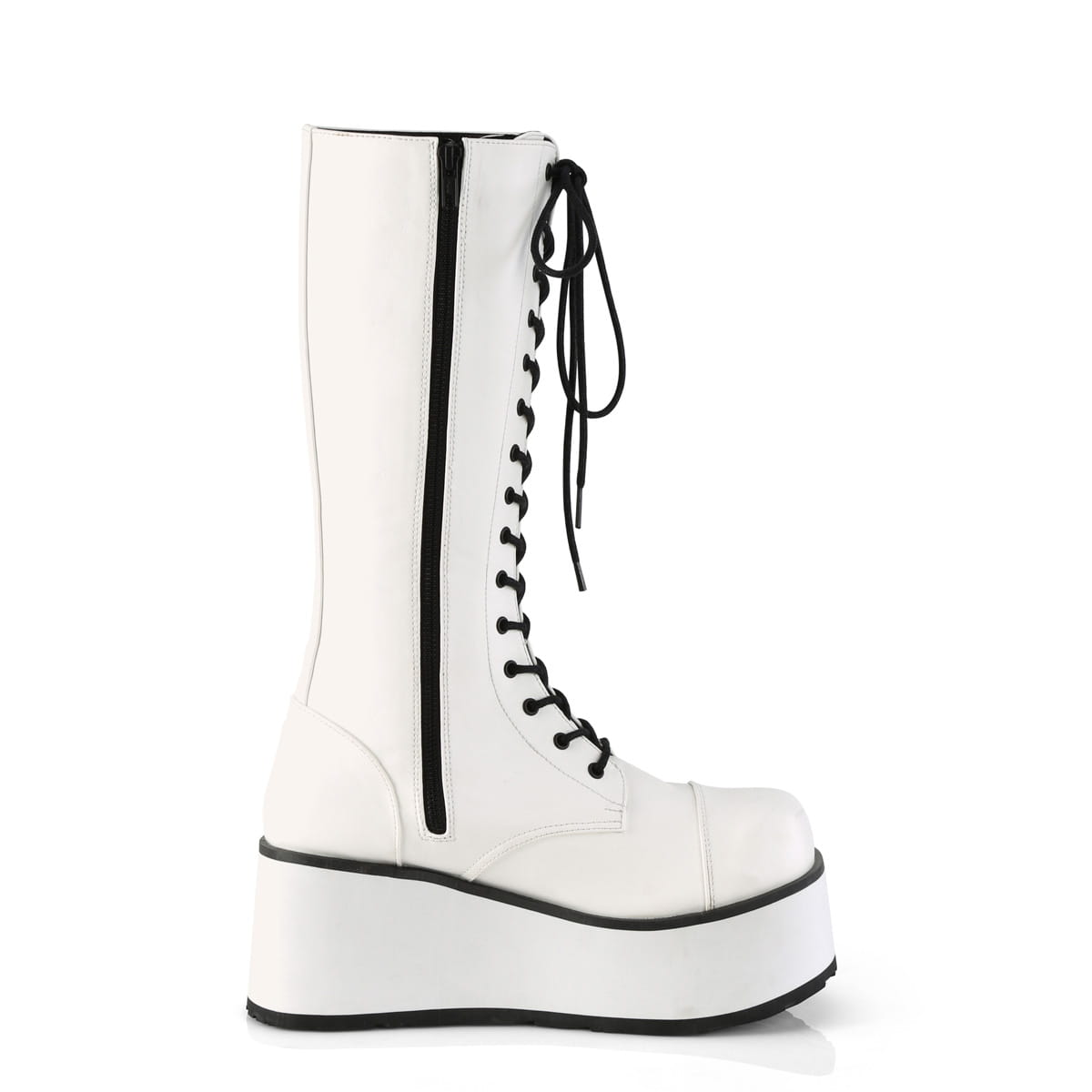 DemoniaCult TRASHVILLE-502 Unisex Stiefel Weiß  EU 38