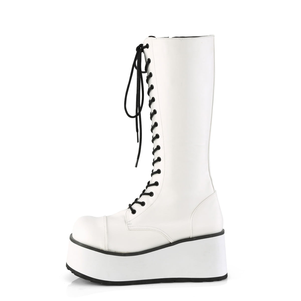 DemoniaCult TRASHVILLE-502 Unisex Stiefel Weiß  EU 38