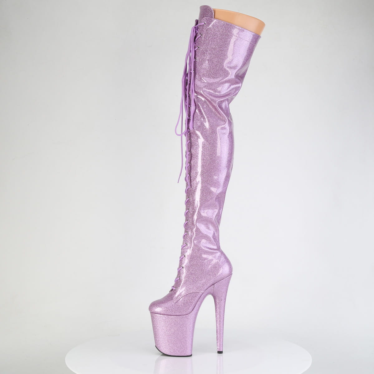 Pleaser FLAMINGO-3020GP Damen Stiefel Flieder Lack EU 39