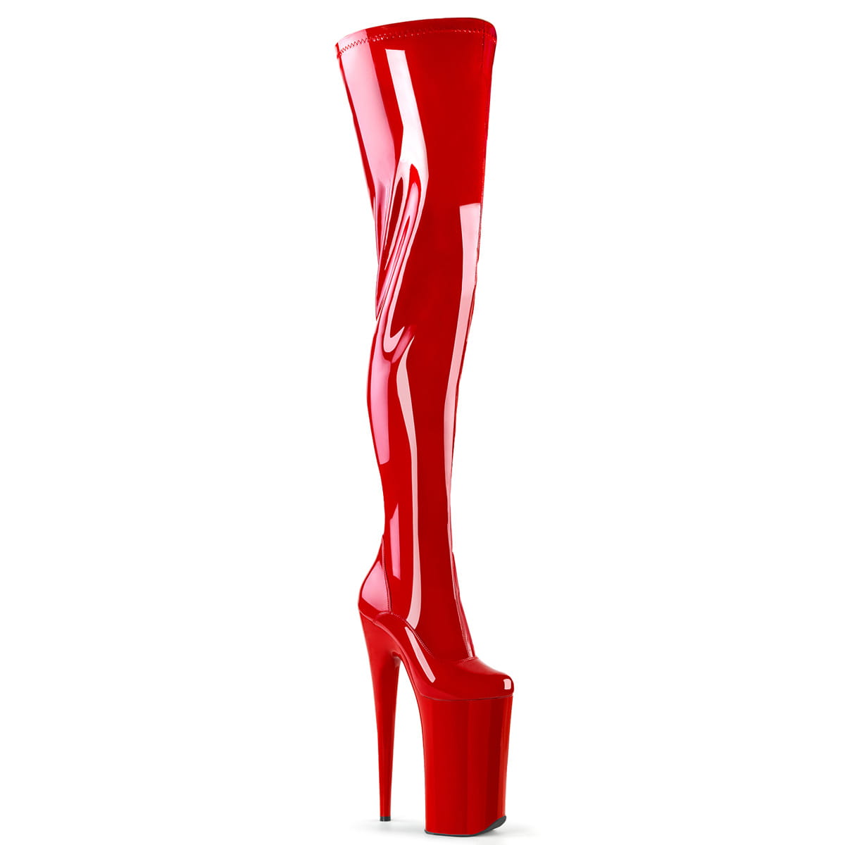 Pleaser BEYOND-4000 Damen Stiefel Rot  EU 38